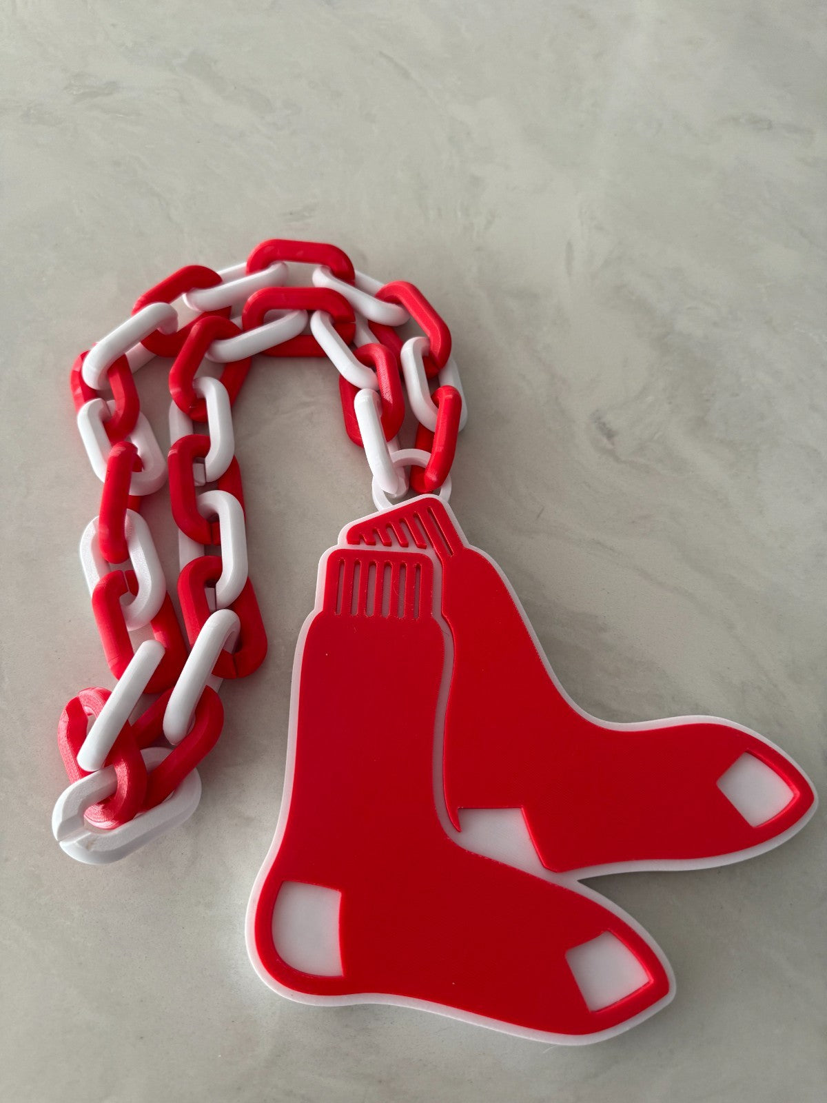 Boston Red Sox Oversized Necklace, Hype Chain"Wait til next year."