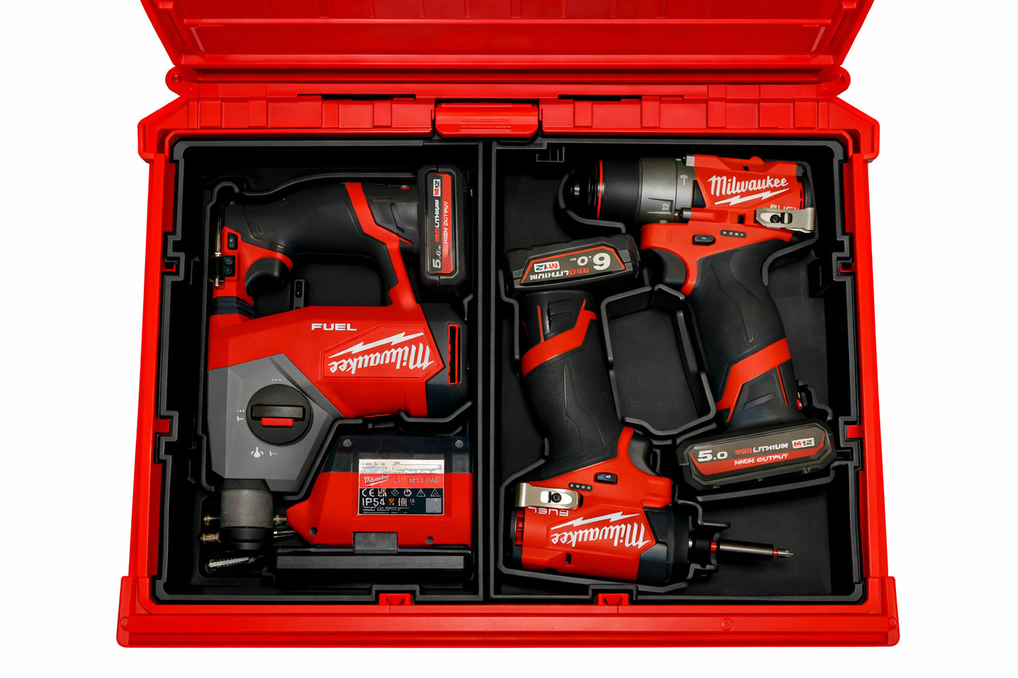 M12 Gen 3 Drill and impact Organizer for Milwaukee Packout insert 2 and 3 Drawer