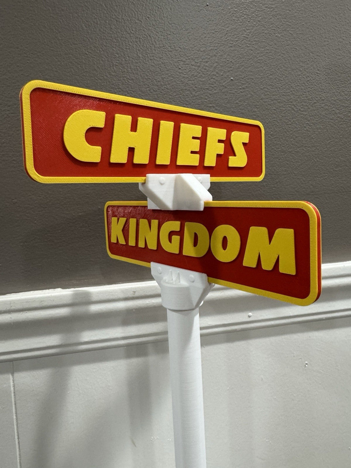 Kansas City Chiefs Street Sign Man Cave Memorabilia Office Desk Decor Fan Gifts
