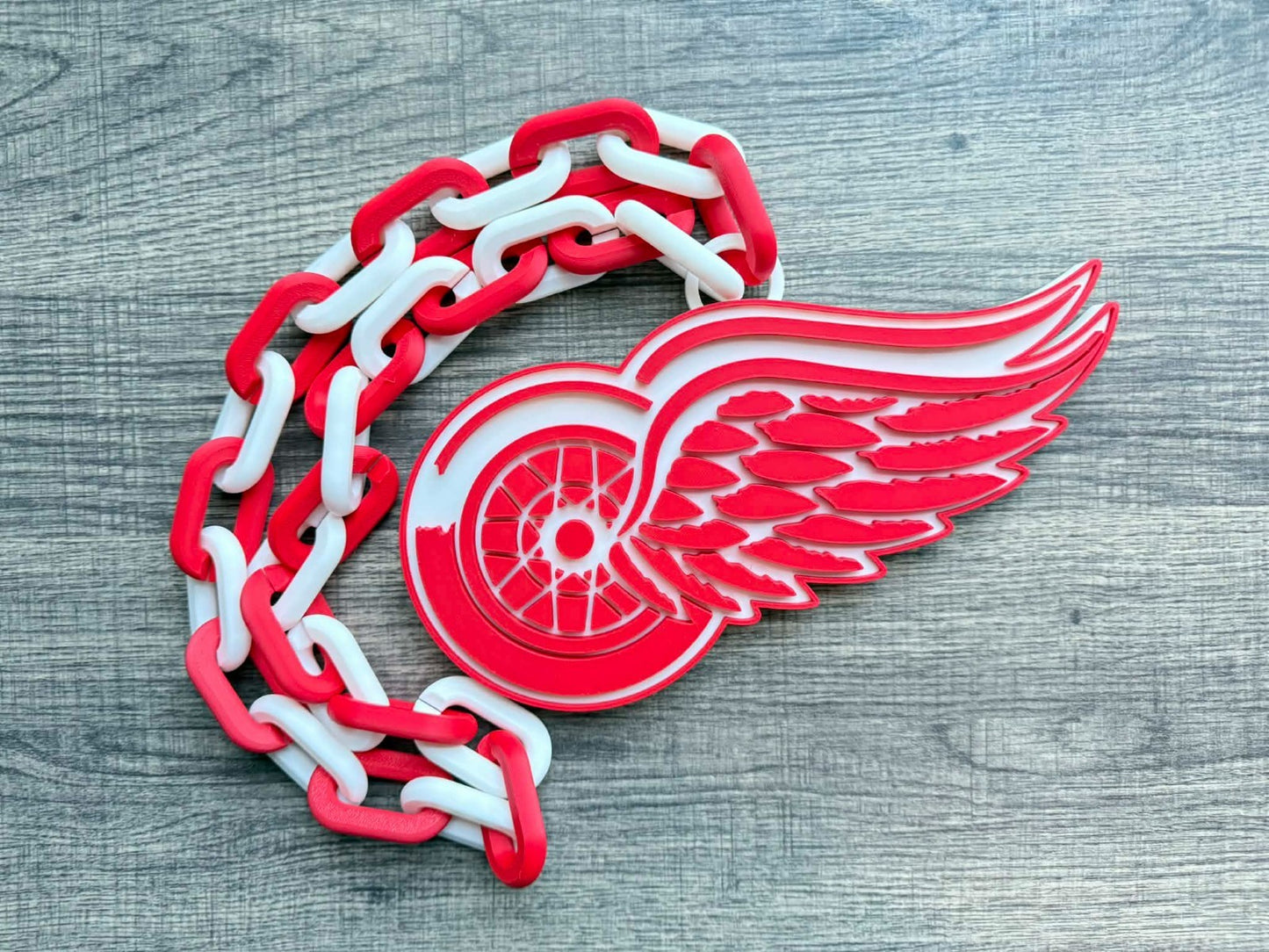 Detroit Red Wings Oversized Necklace, Hype Chain