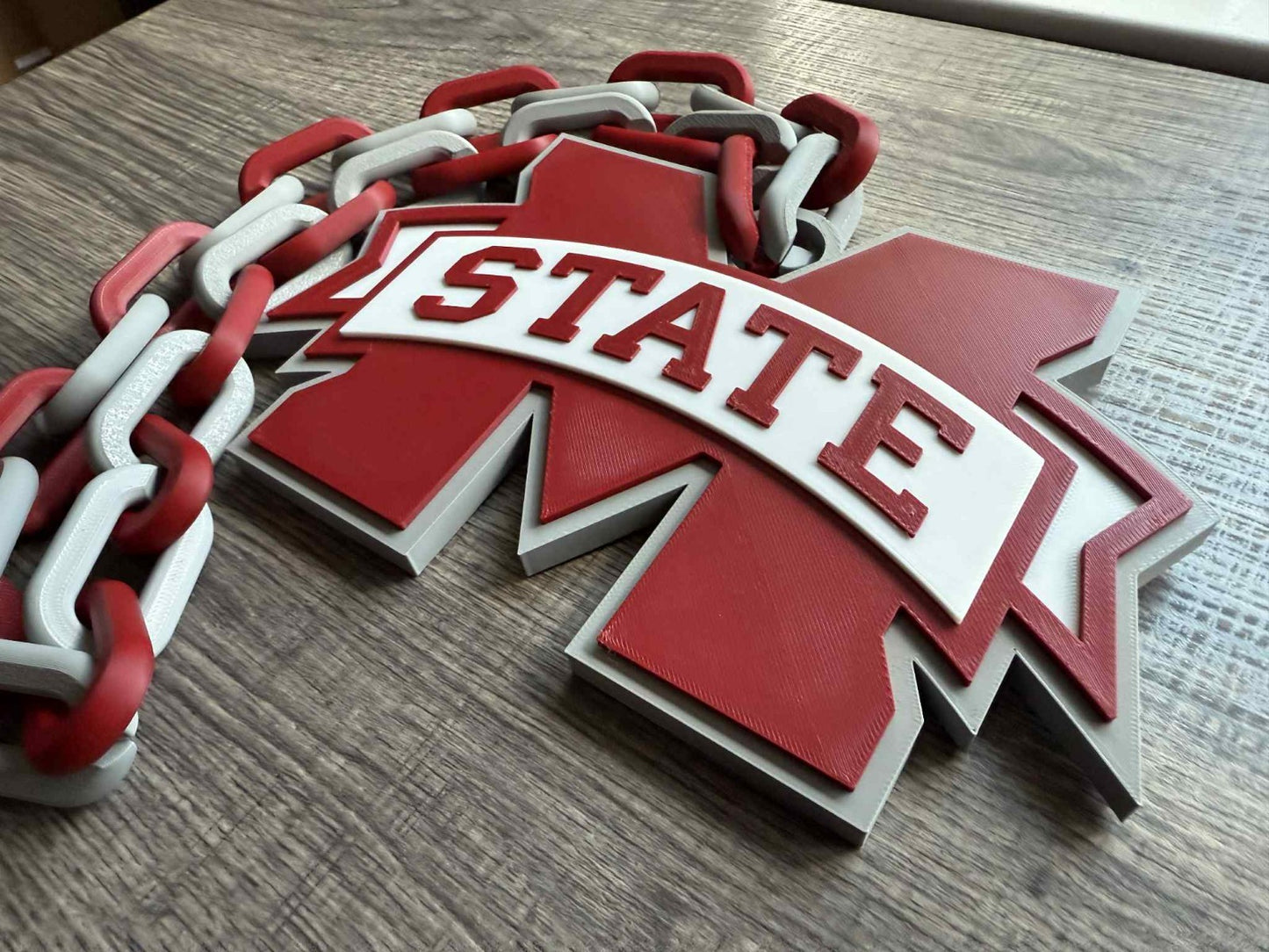 Mississippi State Bulldogs Logo Oversized Necklace, Hype Chain