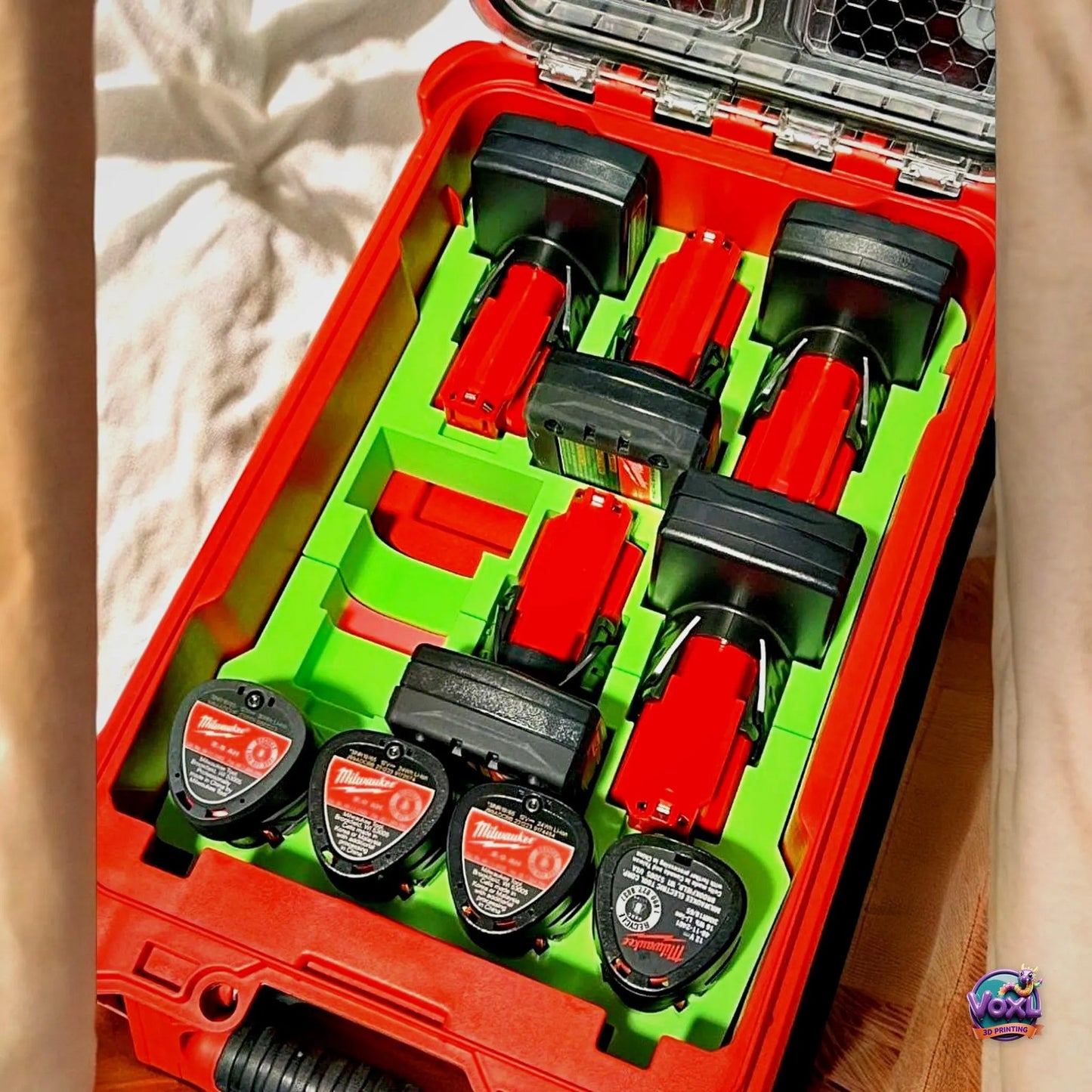 3D Printed M12 Battery Insert – Packout Organizer Tray Holder