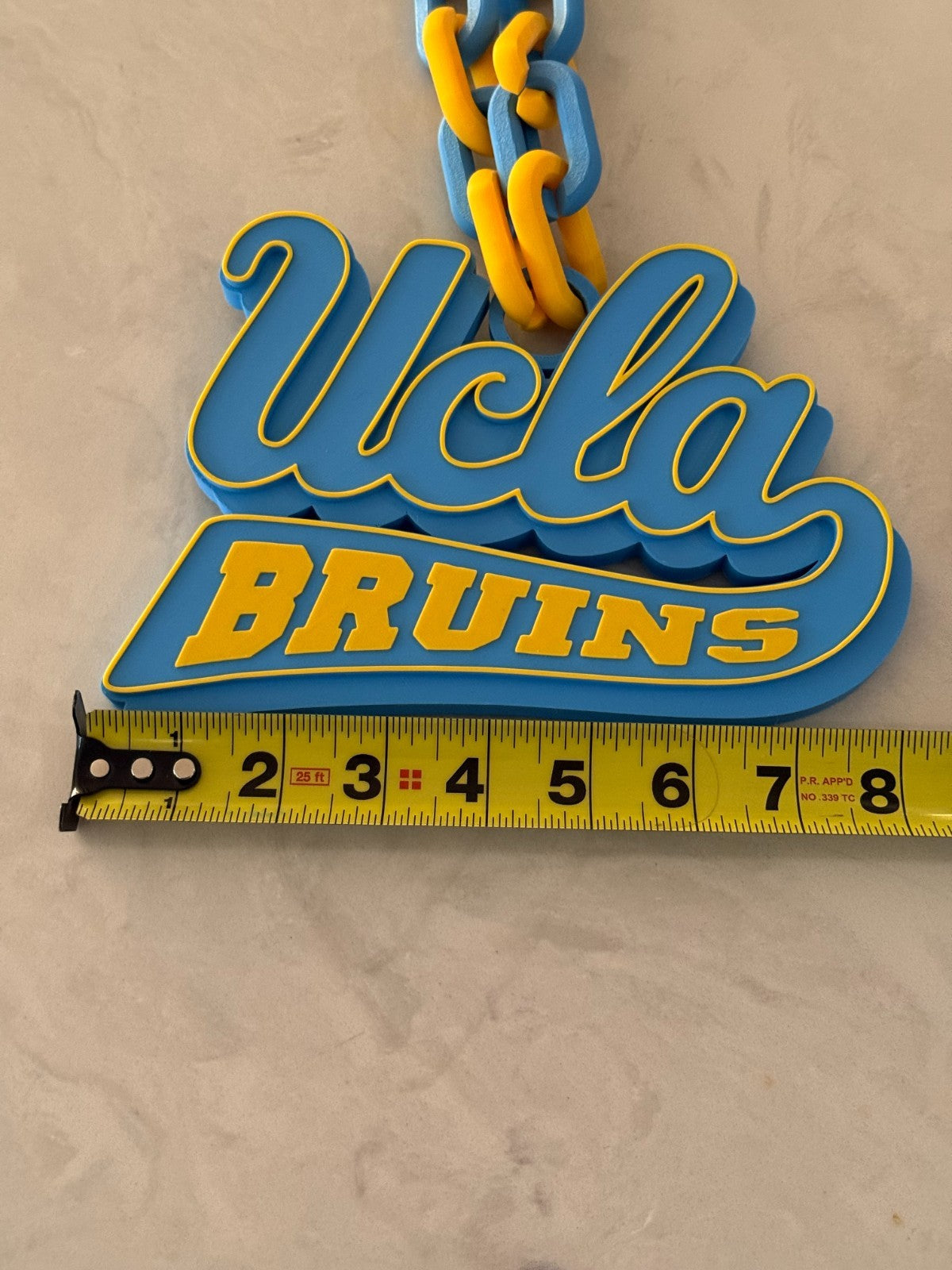 UCLA Bruins oversized Hype Cain Necklace"Let There Be Light"