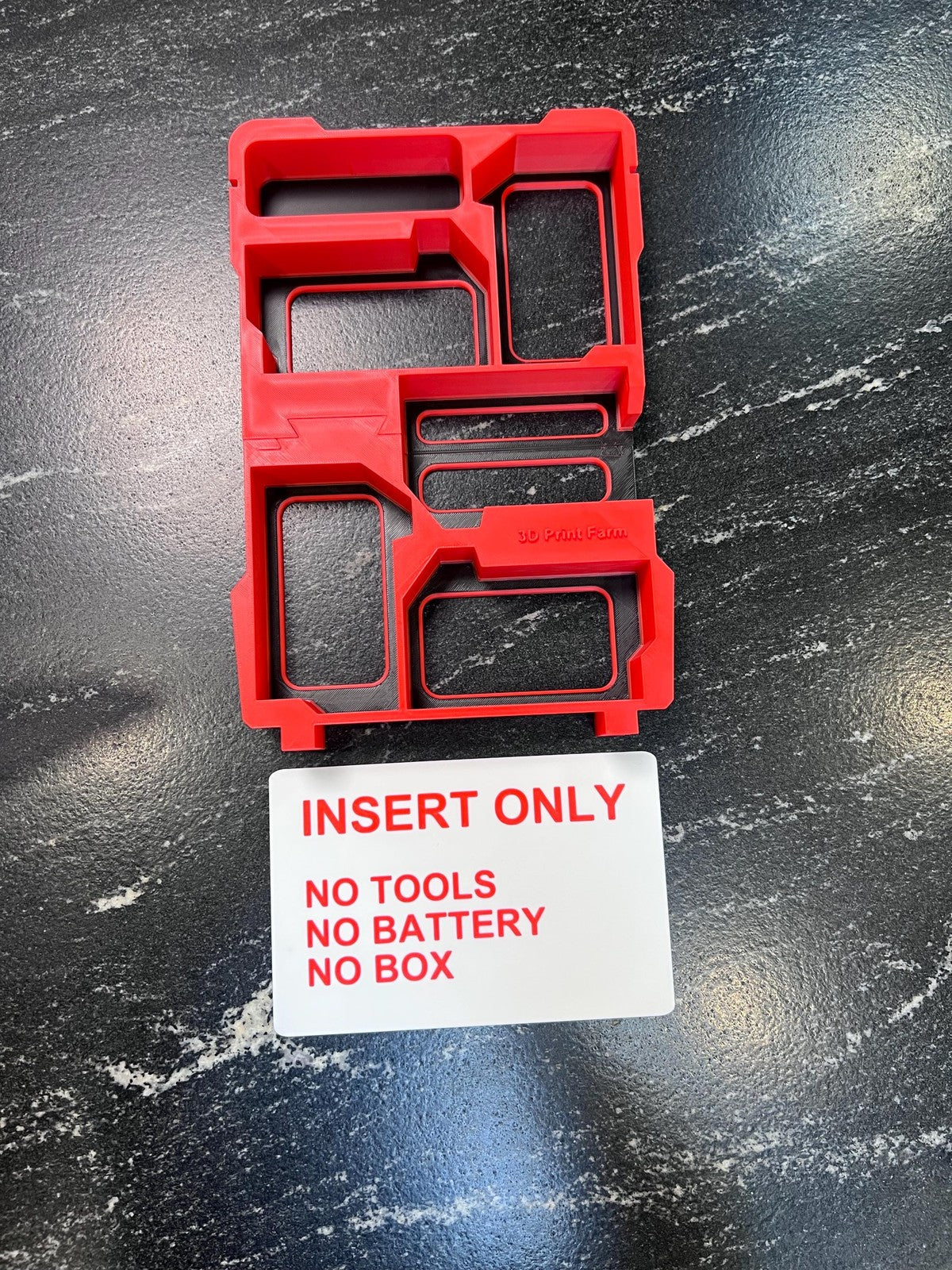 Milwaukee Compatable M18 Battery Organizing Insert Tray