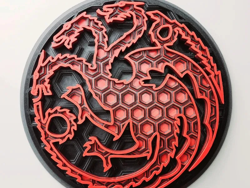Game of Thrones Wall Art Or Display 3D printed Dimensional Mosaic