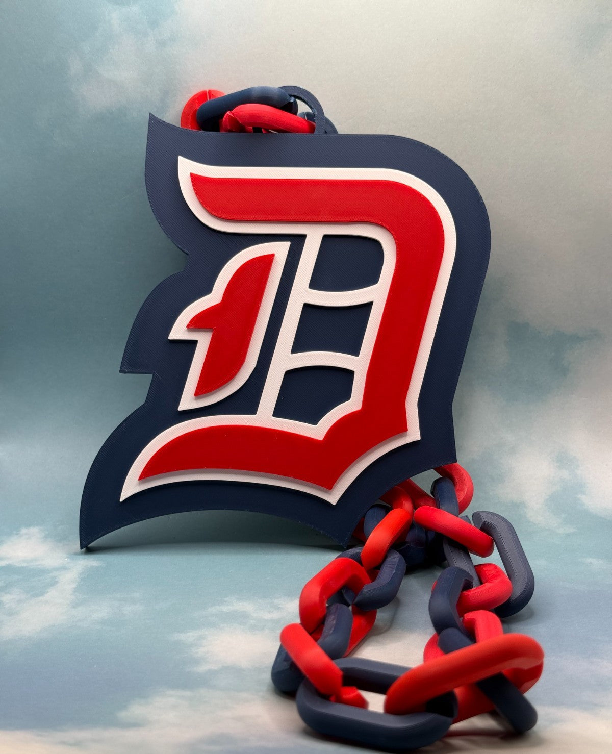 Duquesne Dukes Oversized Necklace, Turnover Hype Chain HandMade 3D Printed