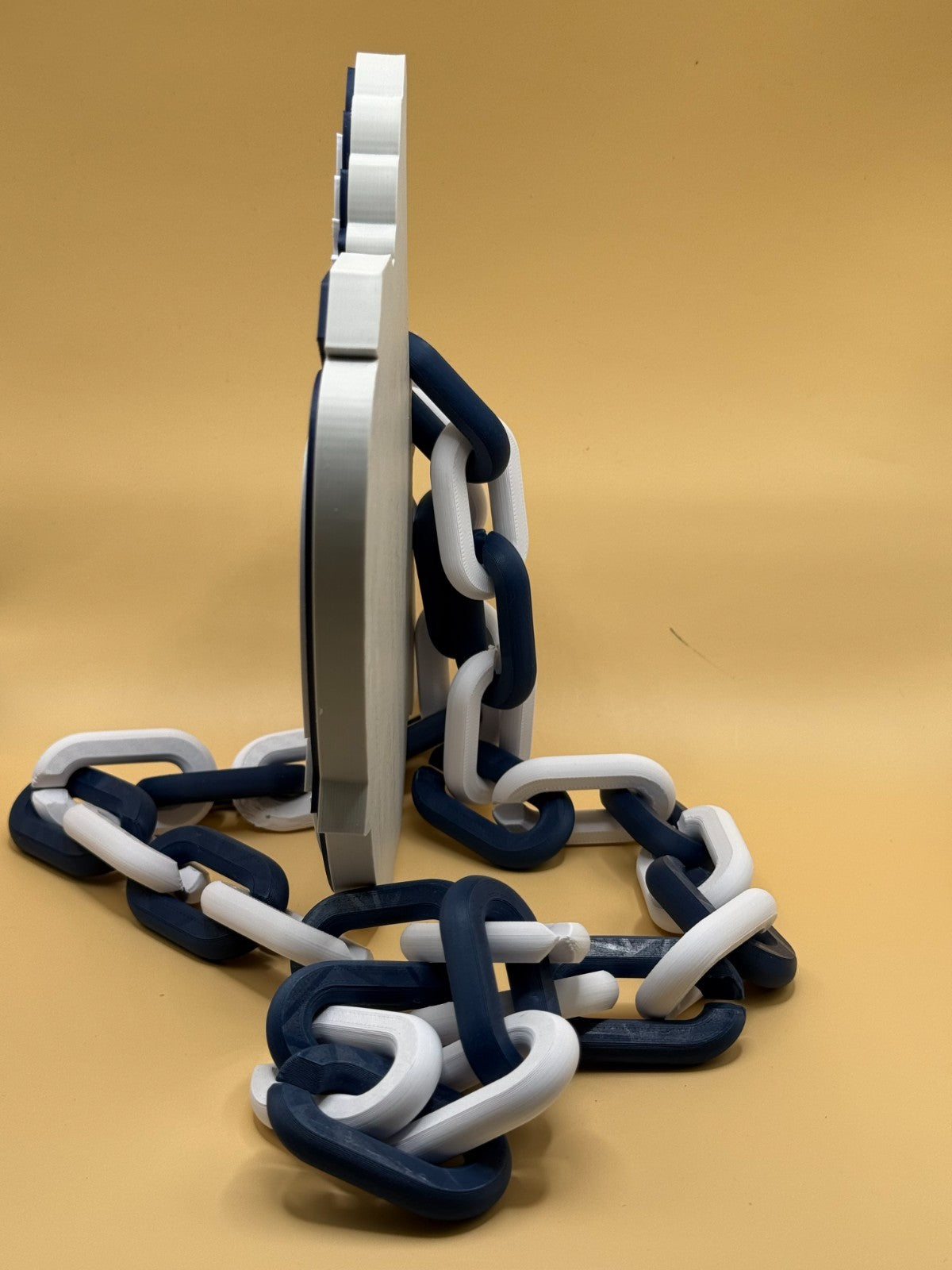 Florida Atlantic Owls Logo Necklace Oversized Turnover Chain HandMade 3D Printed