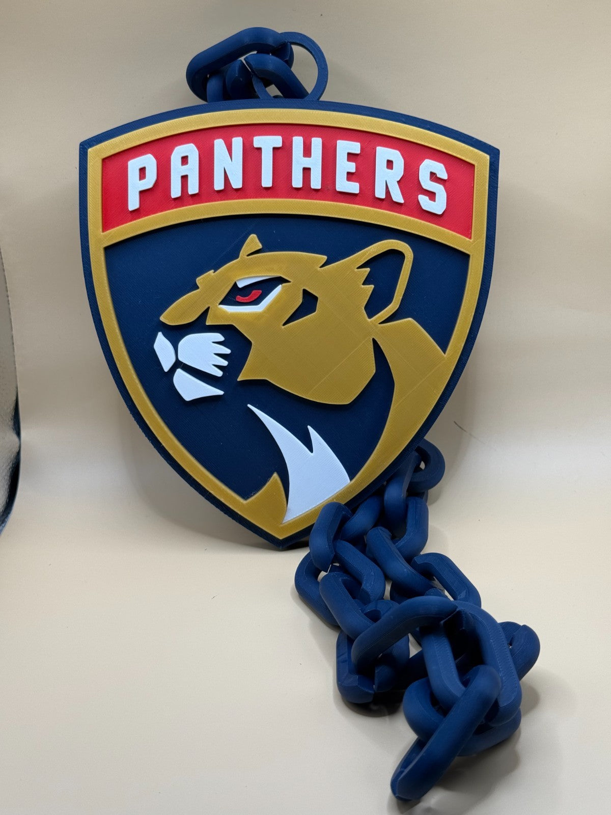 Florida Panthers Logo Oversized Necklace Pendant Chain HandMade 3D Printed