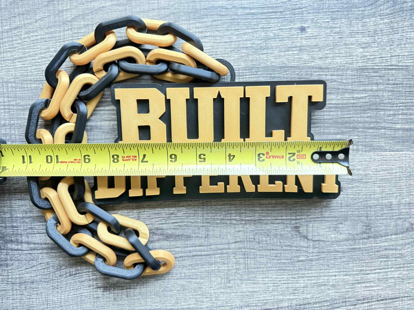 Built Different Logo Oversized Necklace, Hype Chain [Made To Order]