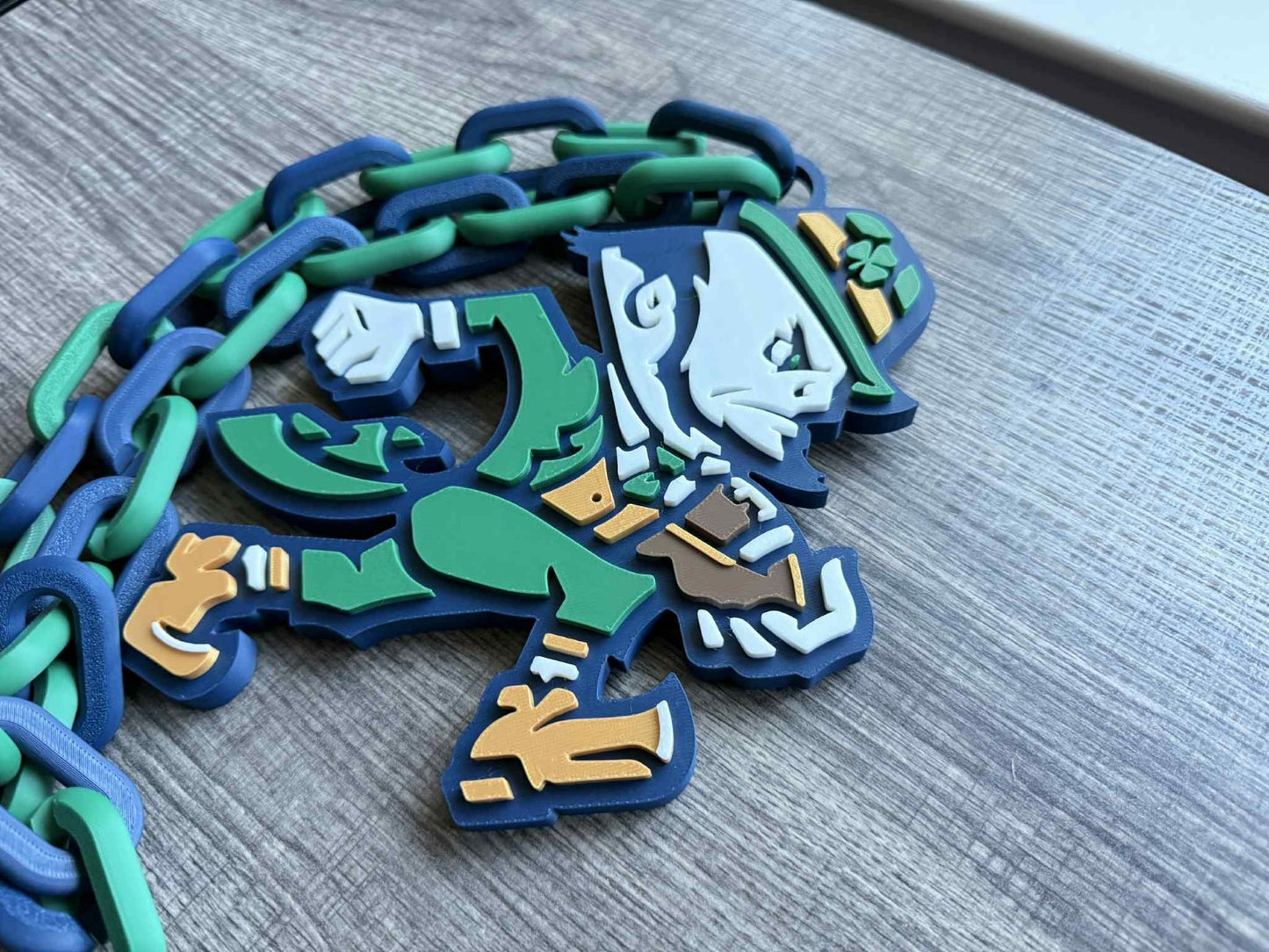 Notre Dame Fighting Irish V3 Over-Sized Necklace Logo Pendant Hype Chain