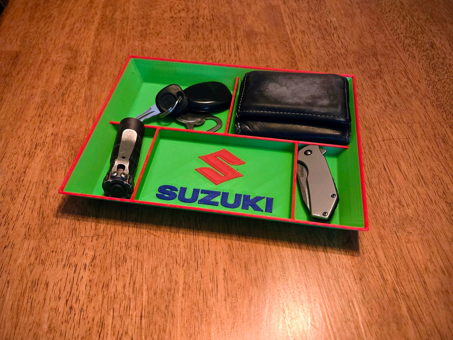 Suzuki Powersports EDC Dump Tray 3D Printed Valet Desk Organizer Catchall