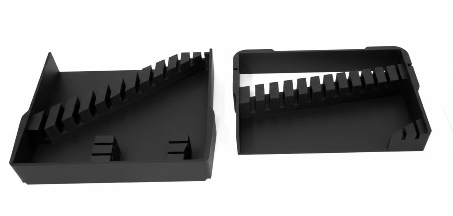 14 Piece Wrench Organizer for Milwaukee PACKOUT Low Profile Bin (Insert Only) BK