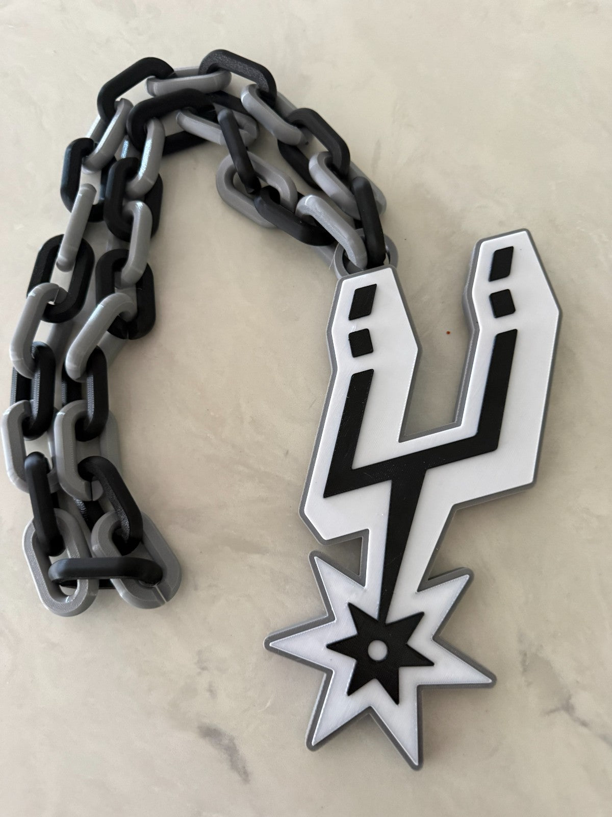 San Antonio Spurs Oversized Necklace, Pendant, Chain