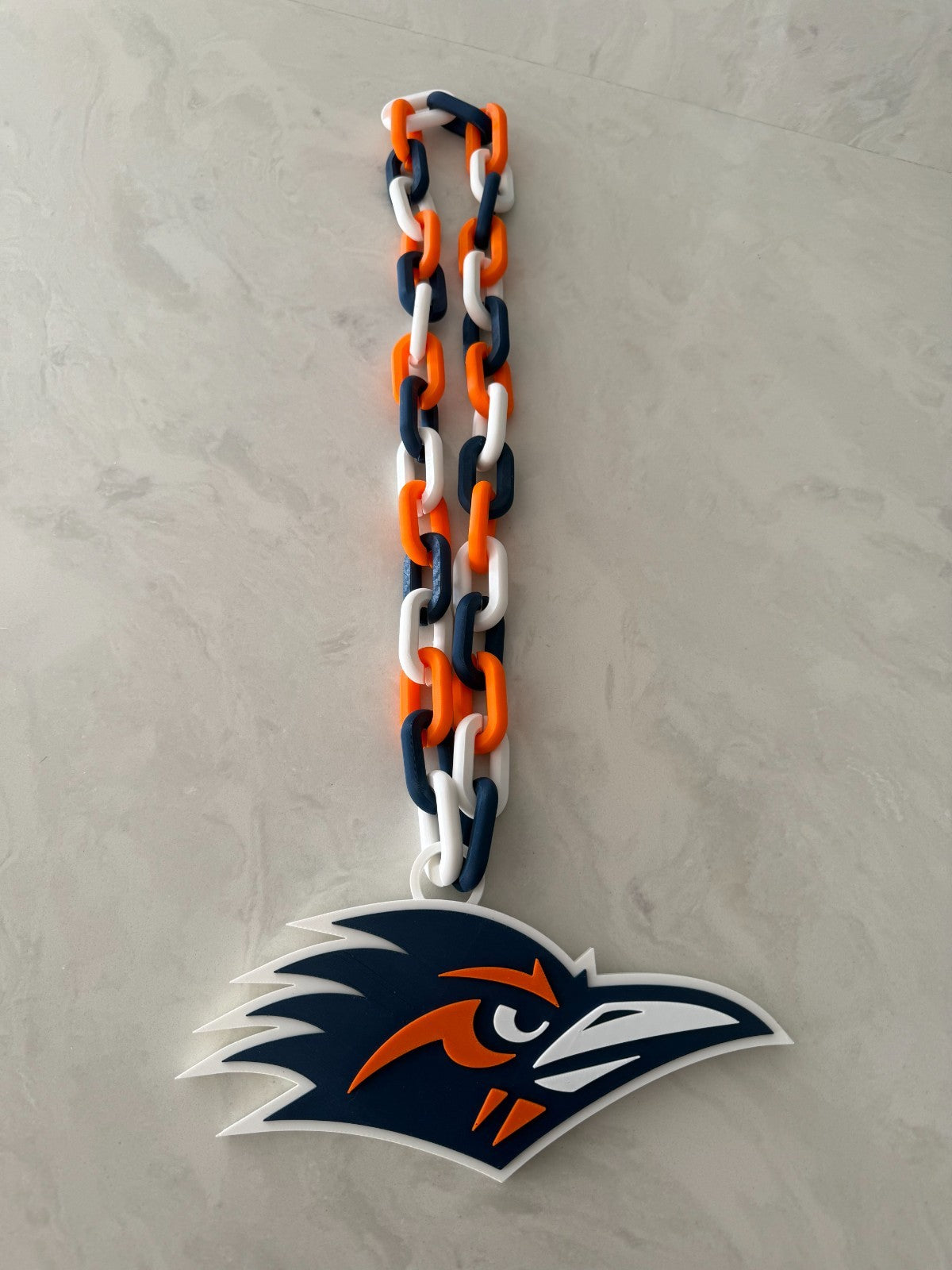 UTSA Roadrunners Oversized Necklace Pendant Handmade 3D Printed
