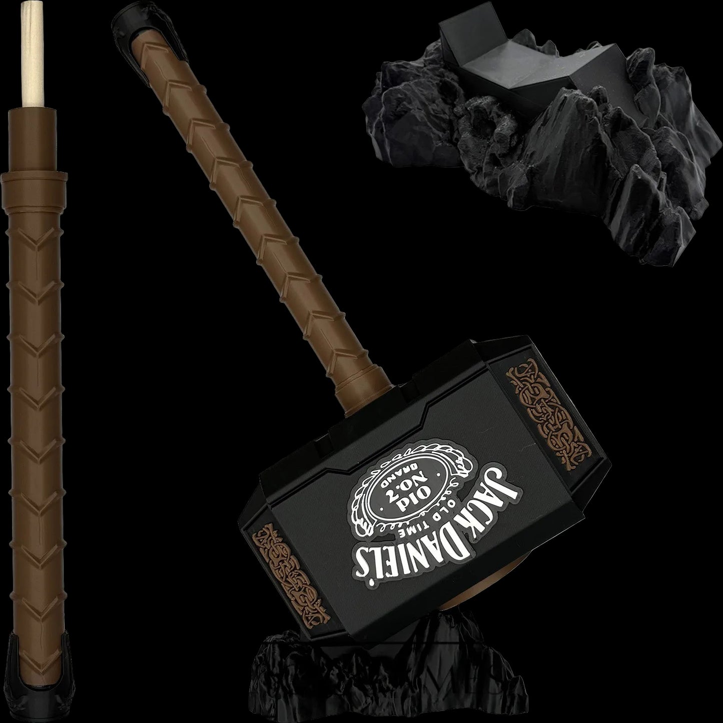 Jack Daniels Hammer #1 Mjolnir Thor's Hammer | 3D Printed Fan Art