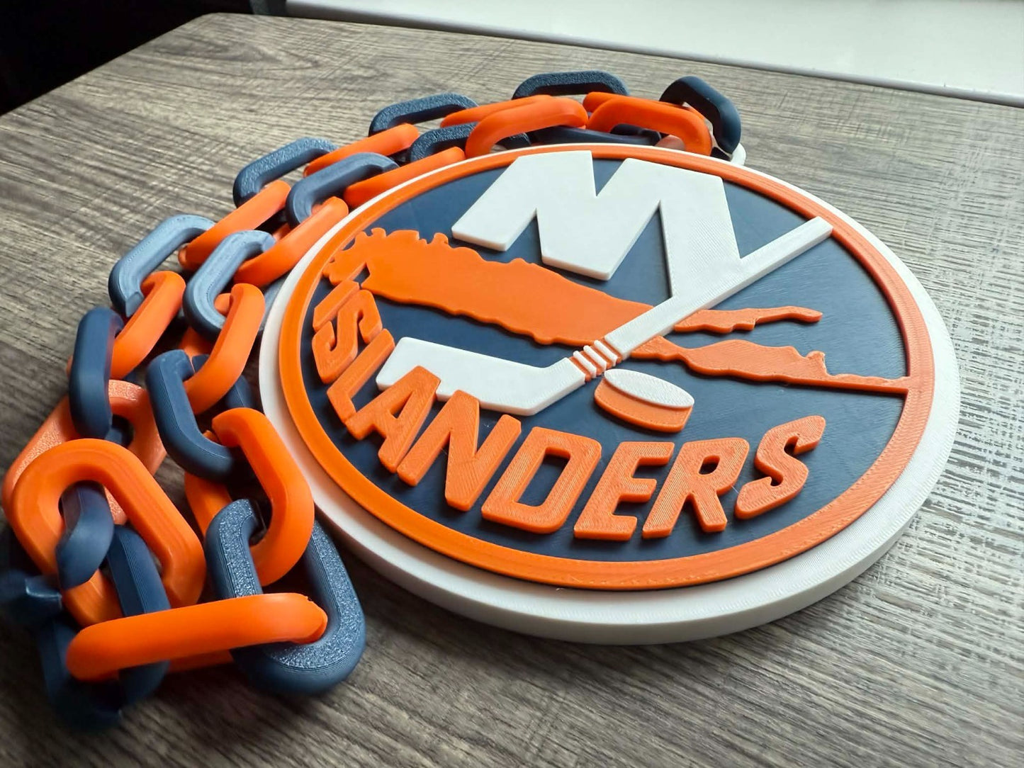 New York Islanders Oversized Necklace, Hype Chain [Made To Order]