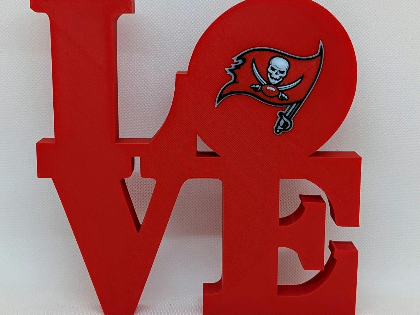 Tampa Bay Buccaneers Love Park Sign - LOVE Statue 3D Printed Wall Sign