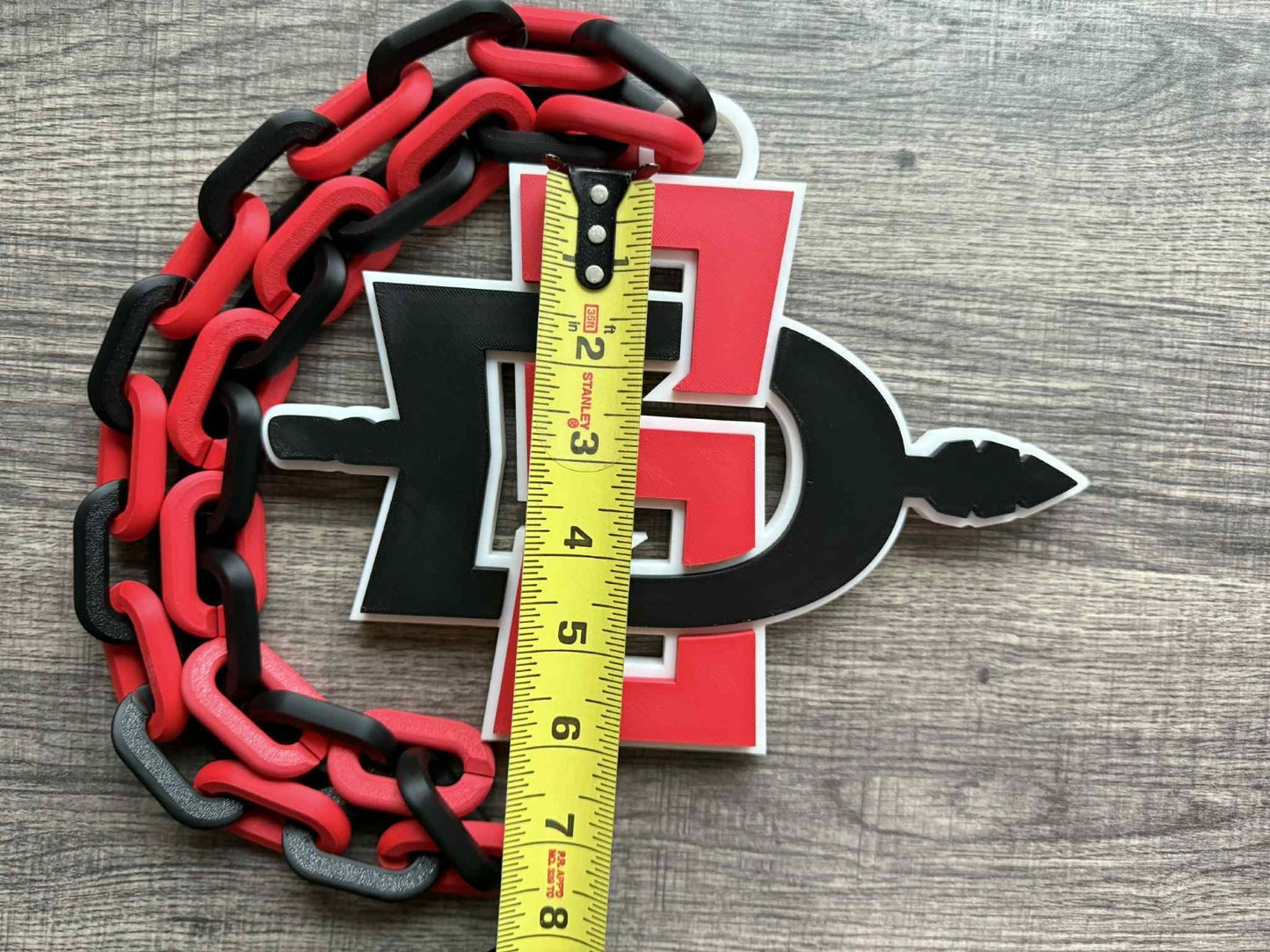 San Diego State Aztecs Logo Oversized Necklace, Hype Chain [Made To Order]