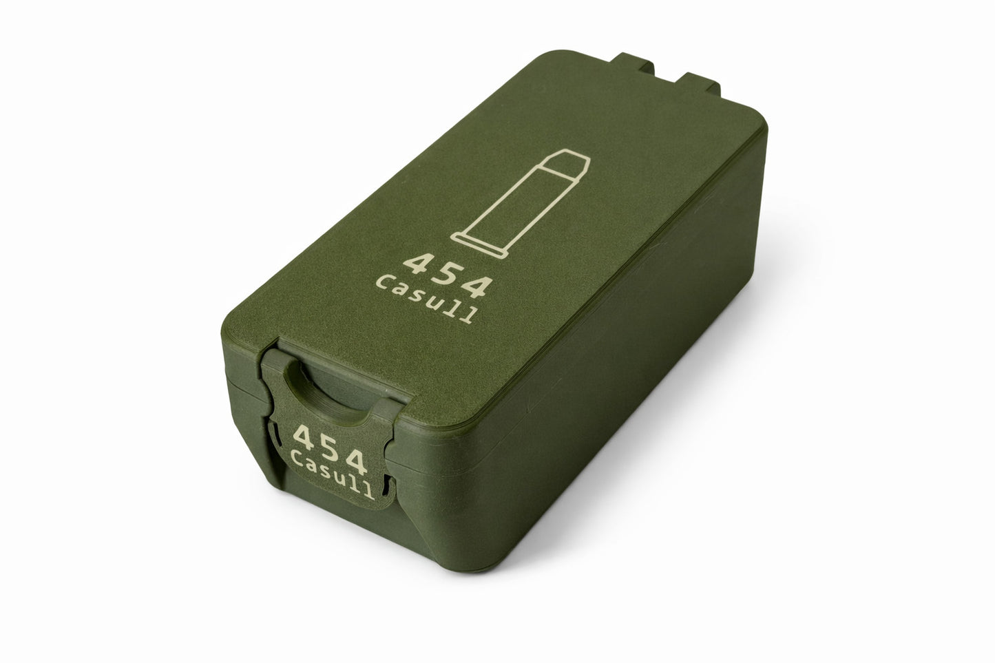 454 Casull Ammo Box – 50 Rounds - Snap Close Storage Box | Fully Customizable