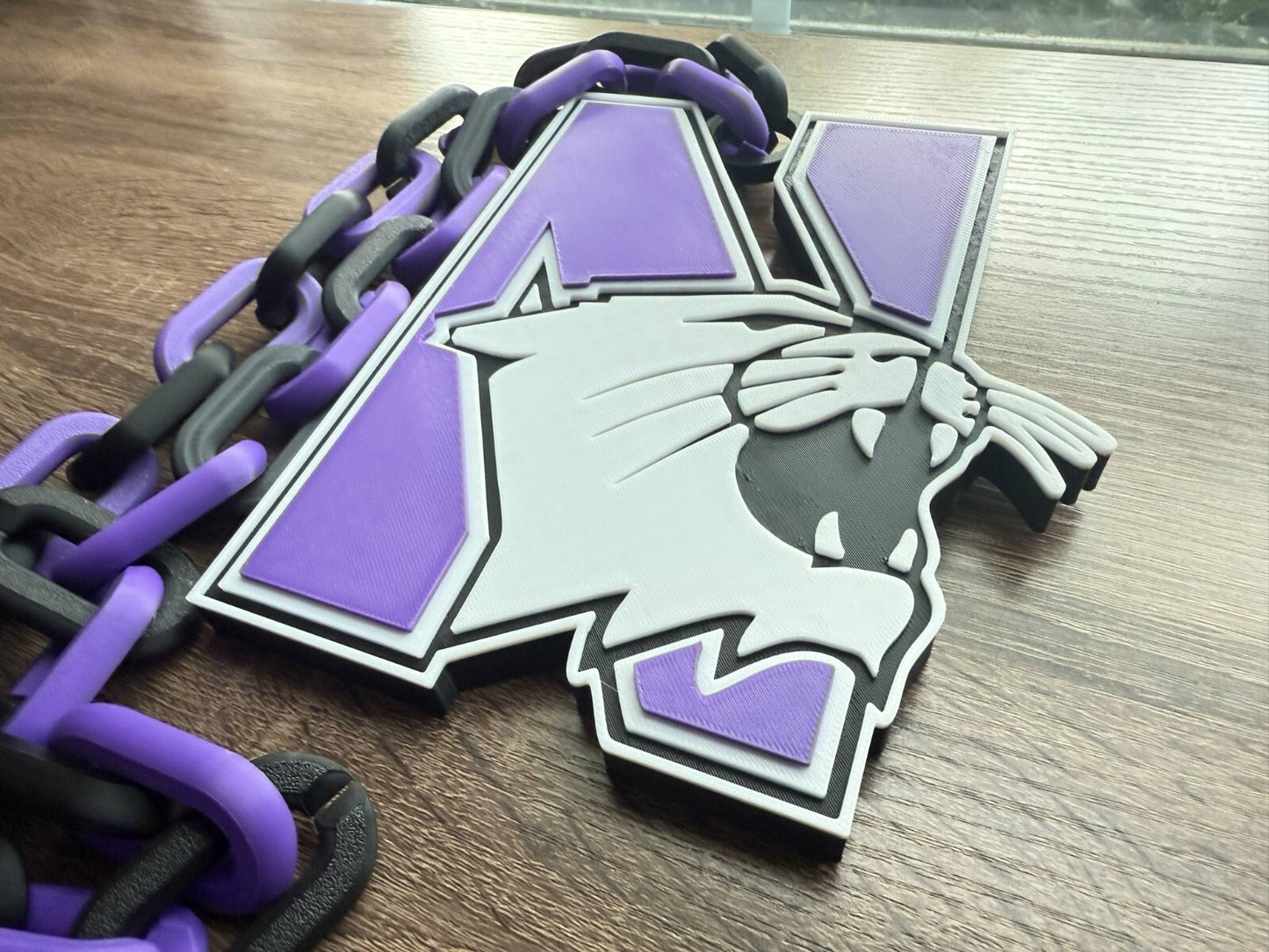 Northwestern Wildcats Oversized Necklace, Hype Chain