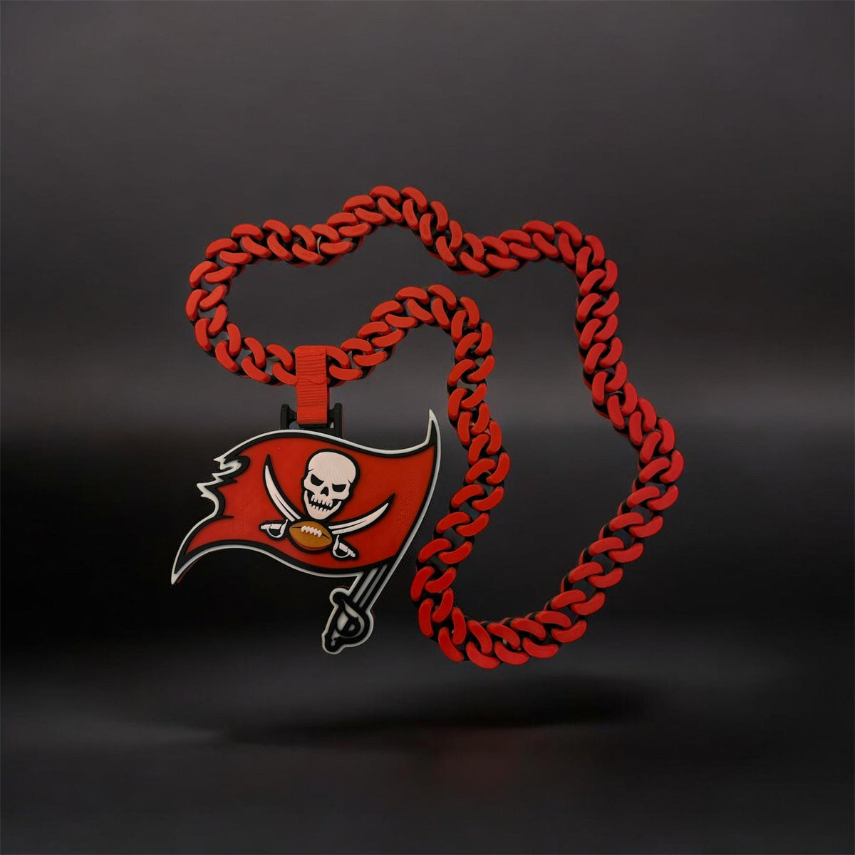 Tampa Bay Buccaneers 3D Printed Hype Chain Cuban Link Style
