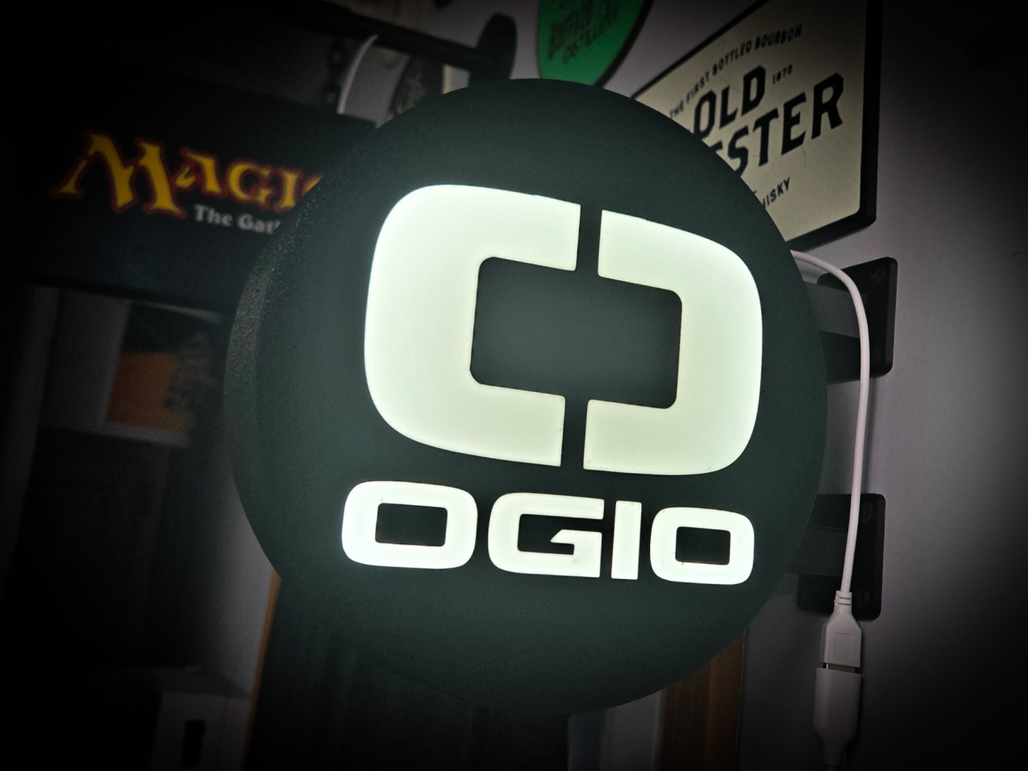 OGIO GOLF 12 Inch Light Box LED Sign 3D Printed Wall Decor Man Cave Garage