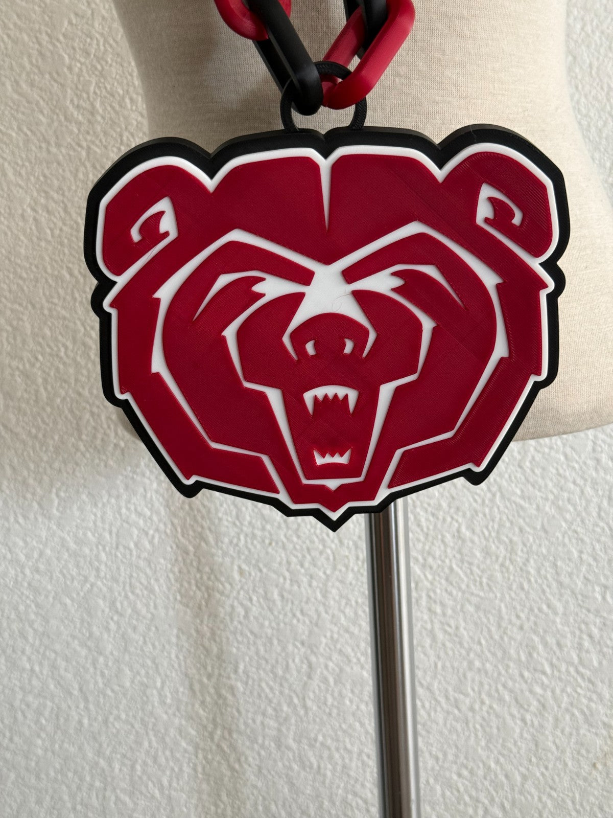 Missouri State Bears State Bears Logo Oversized Necklace Pendant Chain Mo State
