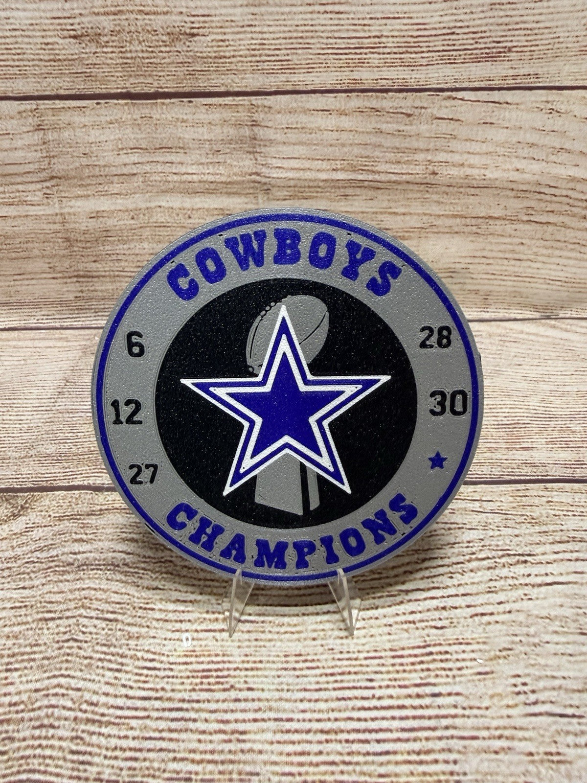 Dallas Cowboys Custom Drink Coasters Set Of 4 With Holder