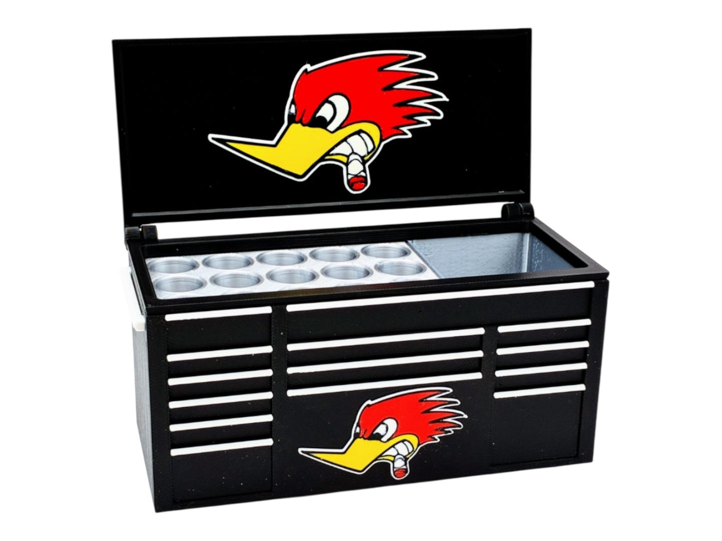 Hot Rod Inspired Mini Toolbox Pen Holder – Retro Desk Organize
