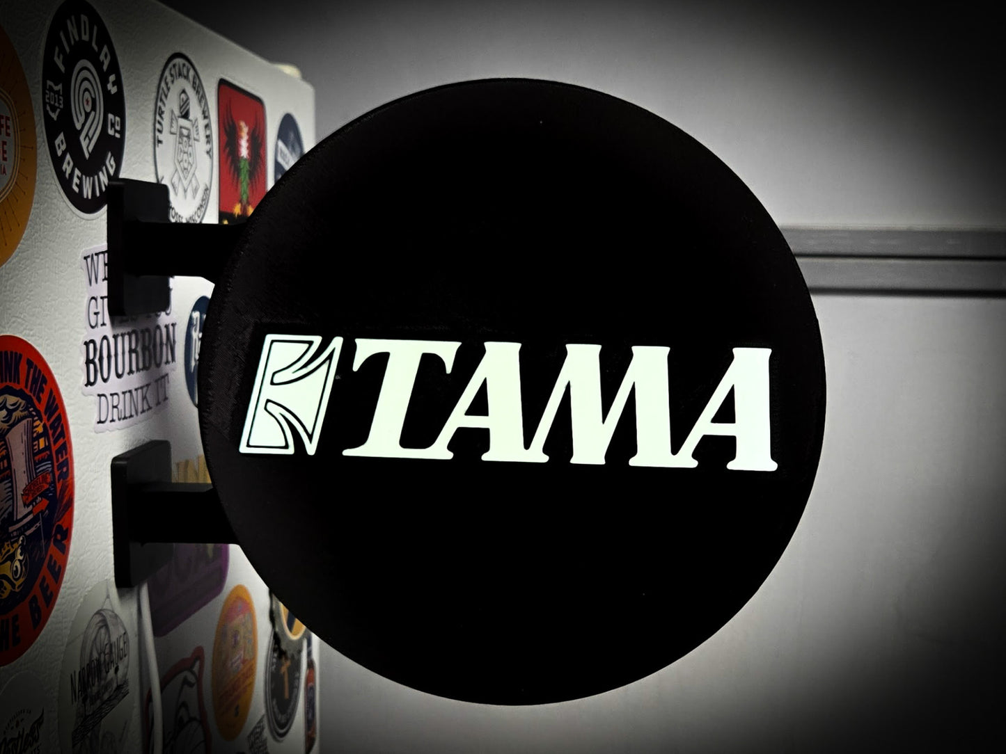 TAMA DRUMS 12 Inch Light Box LED Sign 3D Printed Wall Decor Man Cave Garage