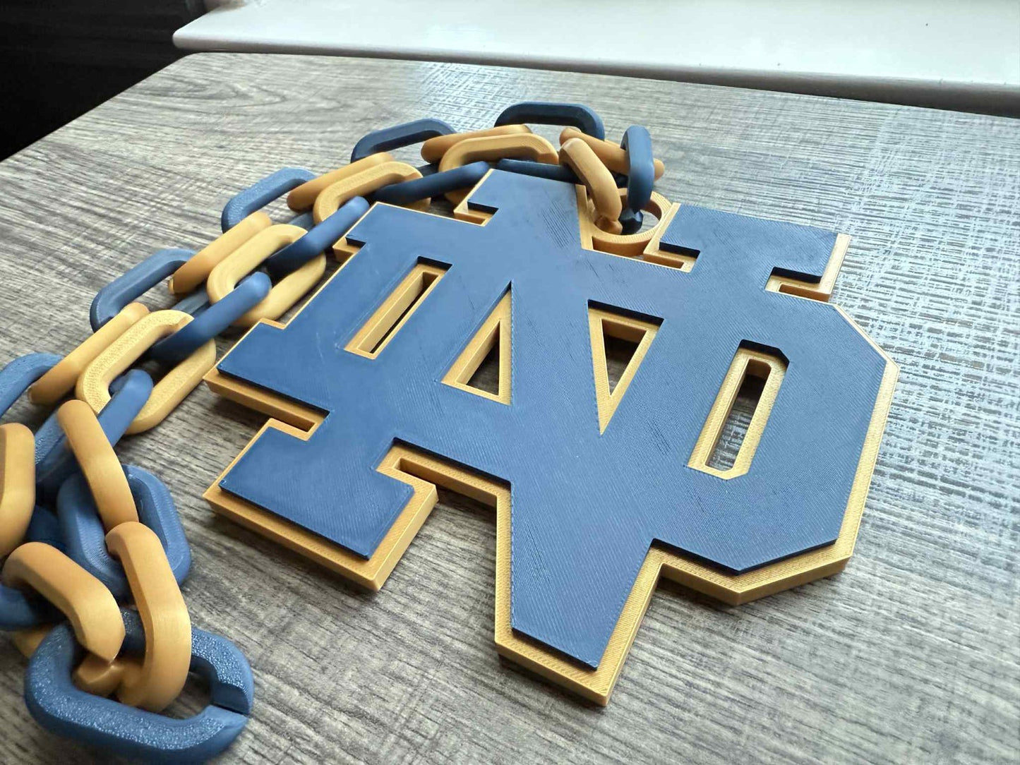 Notre Dame Fighting Irish V2 Oversized Necklace,  Hype Chain [Made To Order]