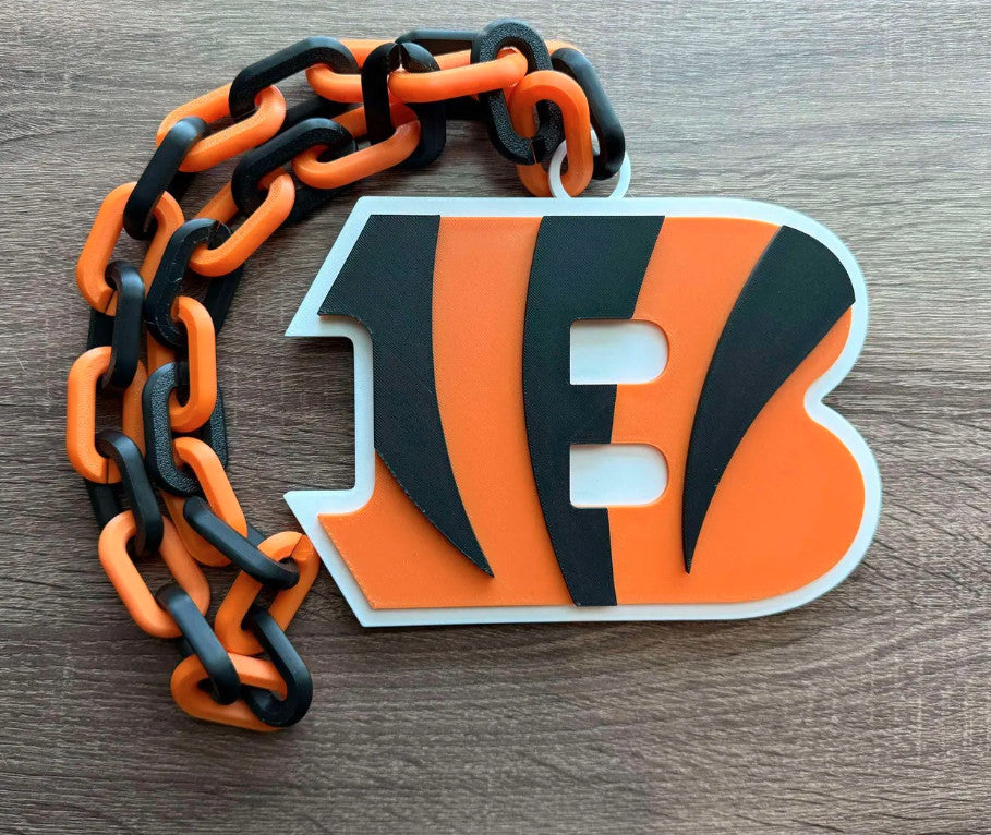 Cincinnati Bengals 3D Printed Sports Chain, Necklace [Made To Order]