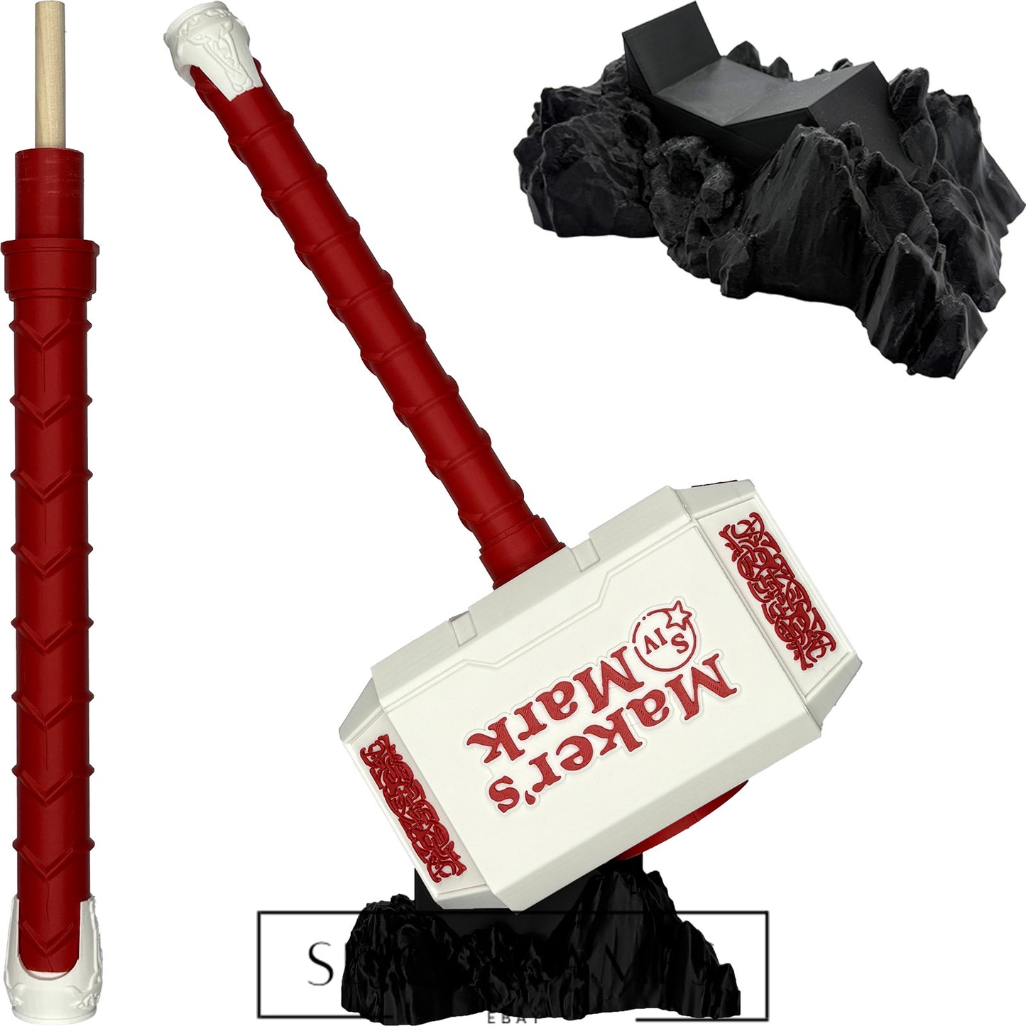Maker's Mark Hammer #1 Mjolnir Thor's Hammer | 3D Printed Fan Art