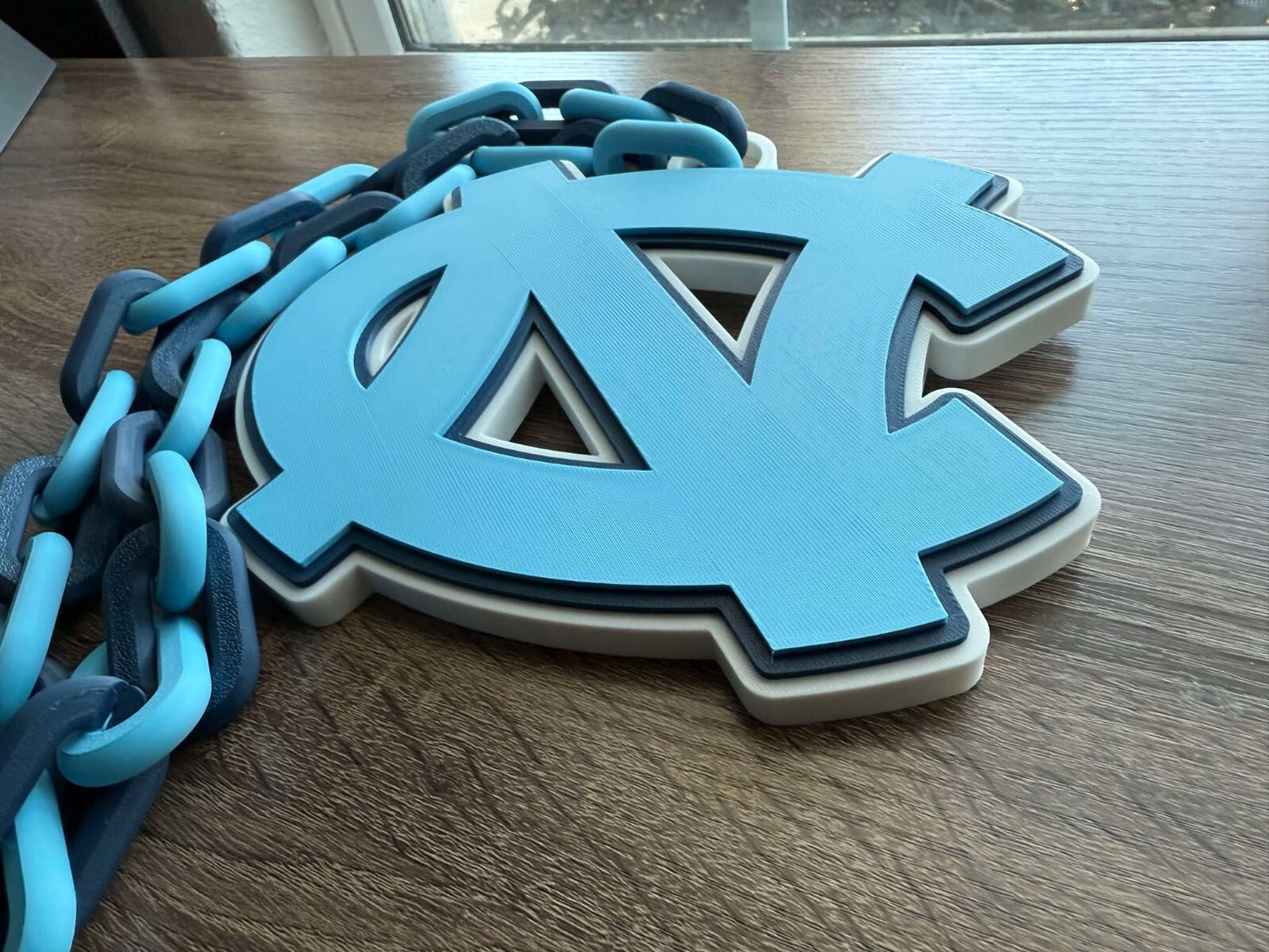 North Carolina Tar Heels Oversized Necklace, Hype Chain [Made To Order]