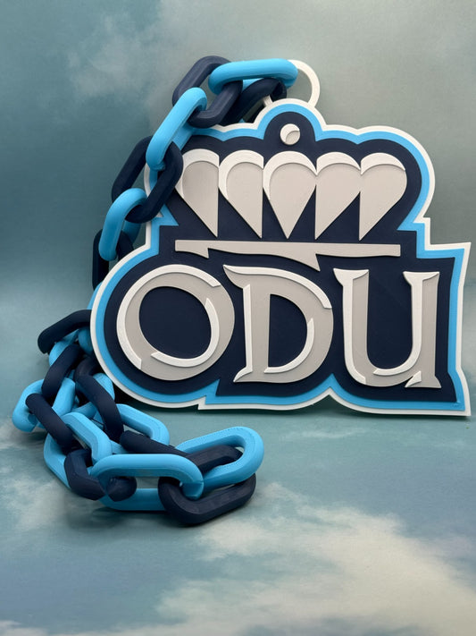 Old Dominion Monarchs Logo Oversized Necklace, Hype Chain