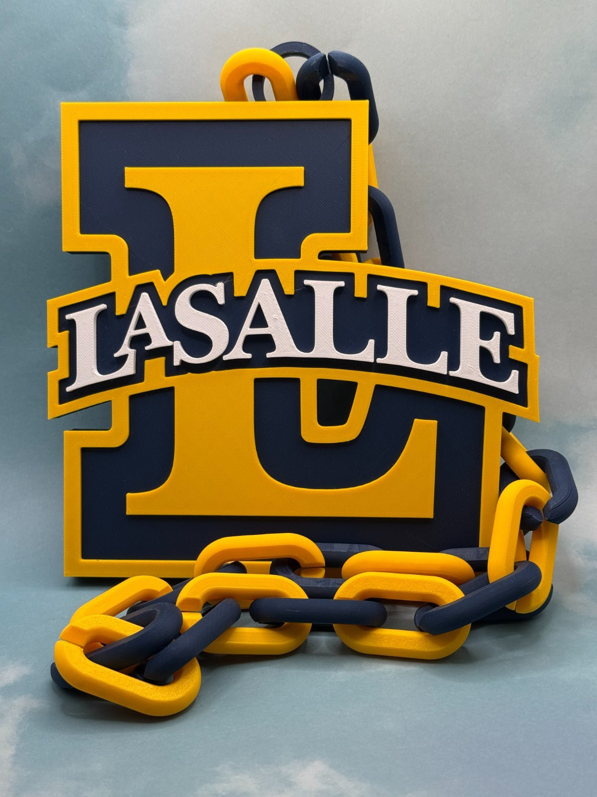 La Salle Explorers Oversized Necklace Hype Chain HandMade 3D Printed