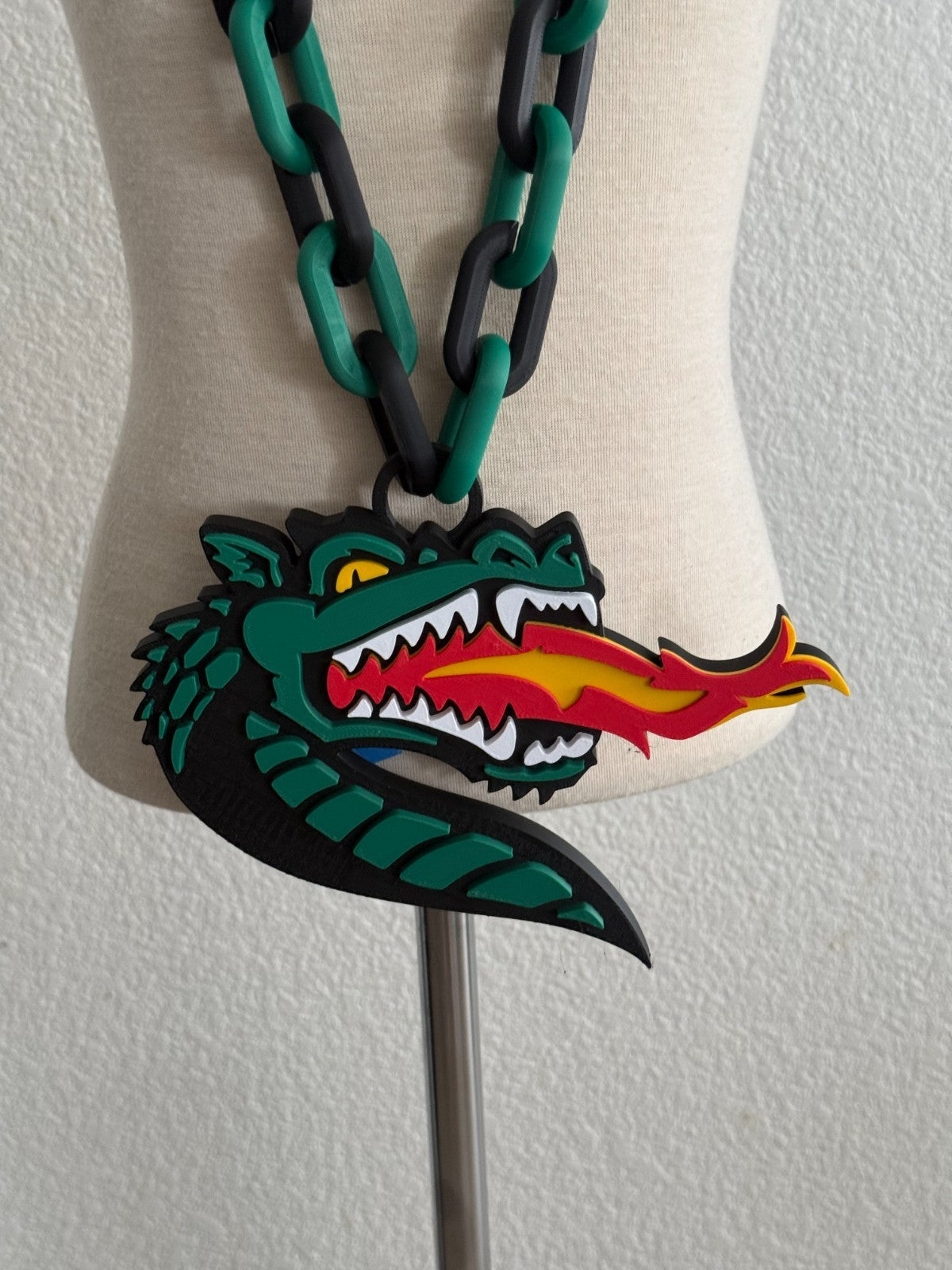UAB Blazers Logo Necklace Turnover Chain HandMade 3D Printed