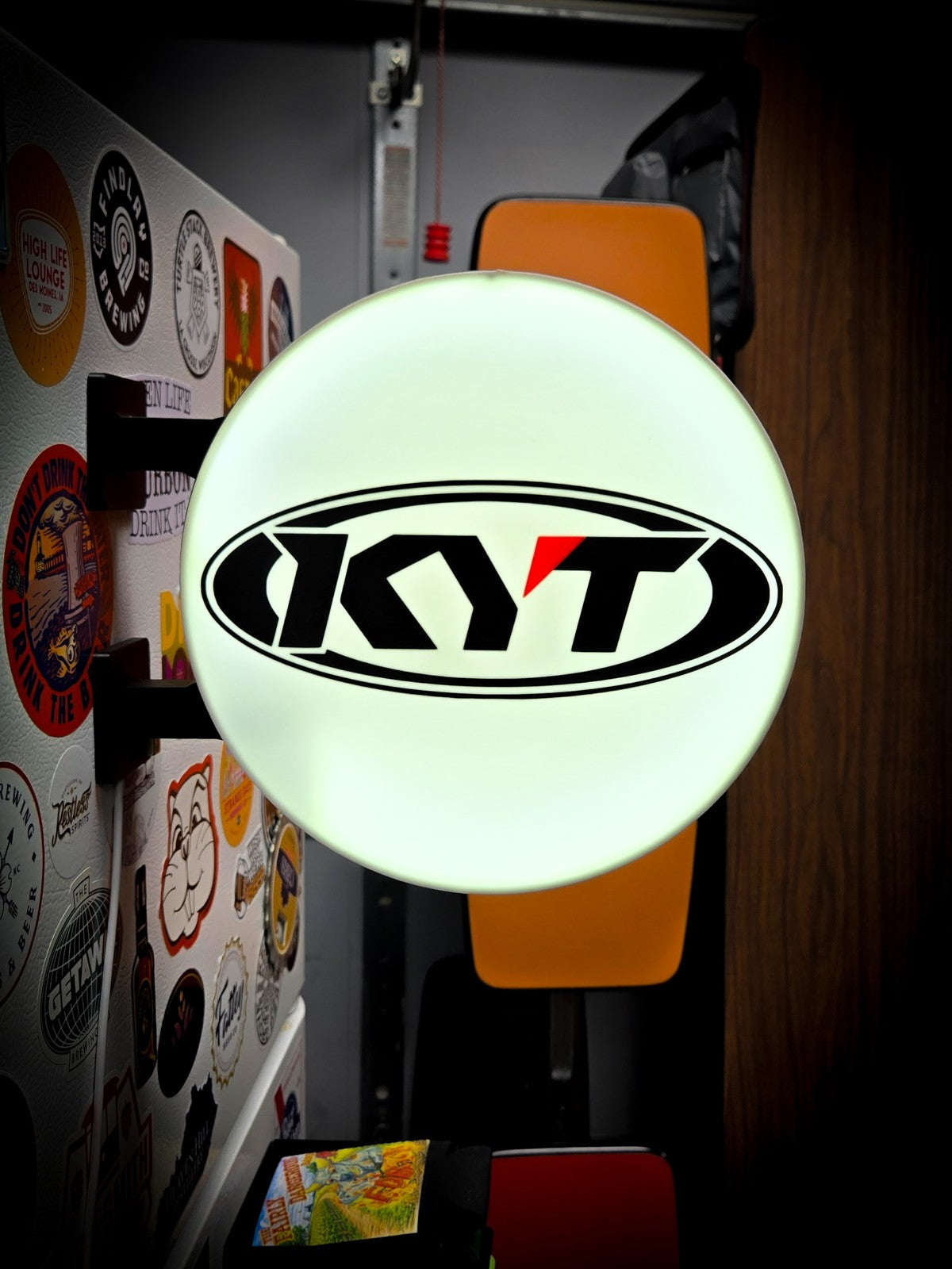 KYT 12 Inch Light Box LED Sign 3D Printed Wall Decor Man Cave Garage