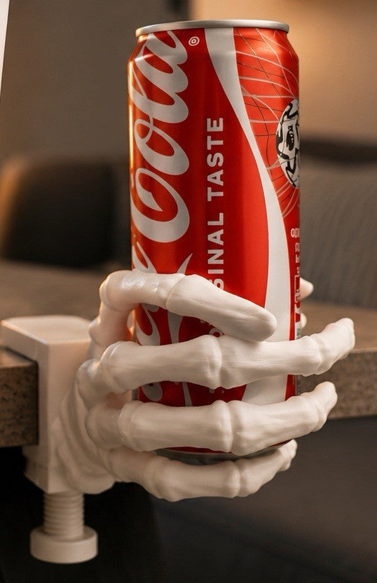 Skeleton Hand Desk Cup Holder - 3D Printed Gothic Office & Gaming Accessory