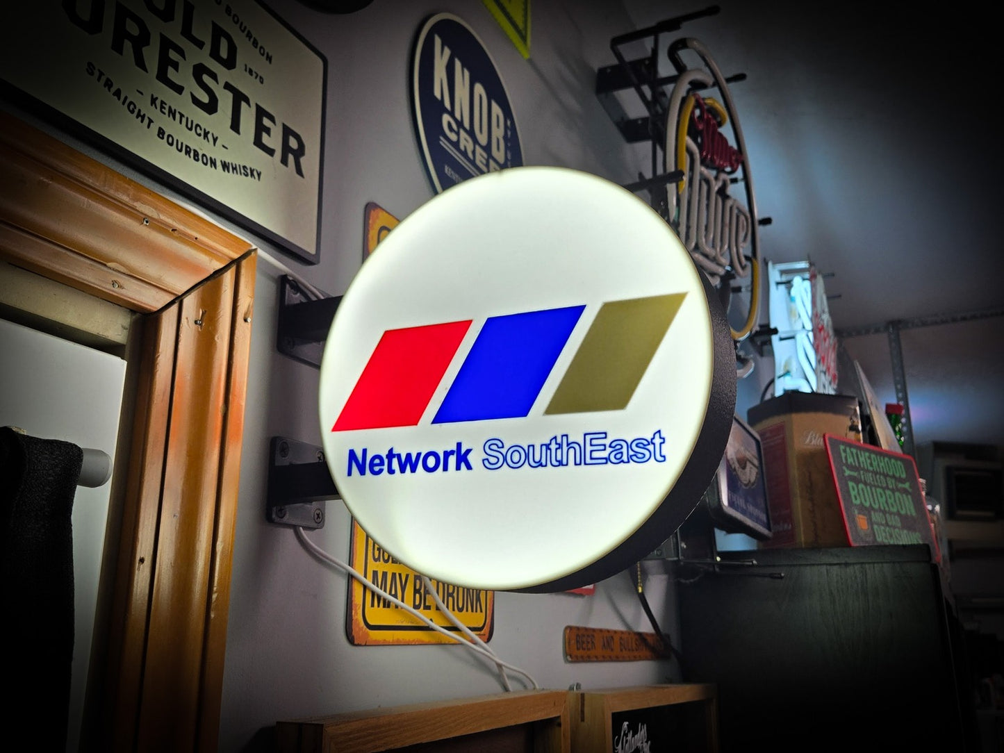 NETWORK SOUTHEAST 12 Inch Light Box LED Sign 3D Printed Wall Decor Man Cave