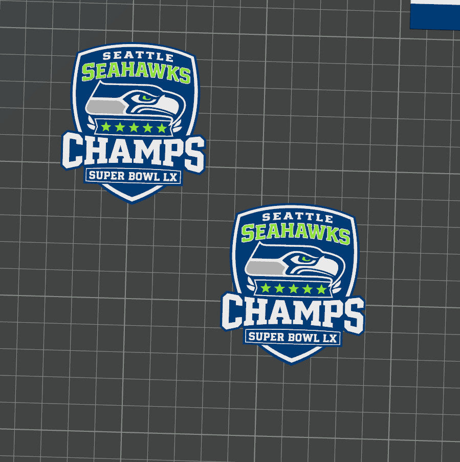 Football Seattle Seahawks Champions Themed Mjolnir Thor's Hammer