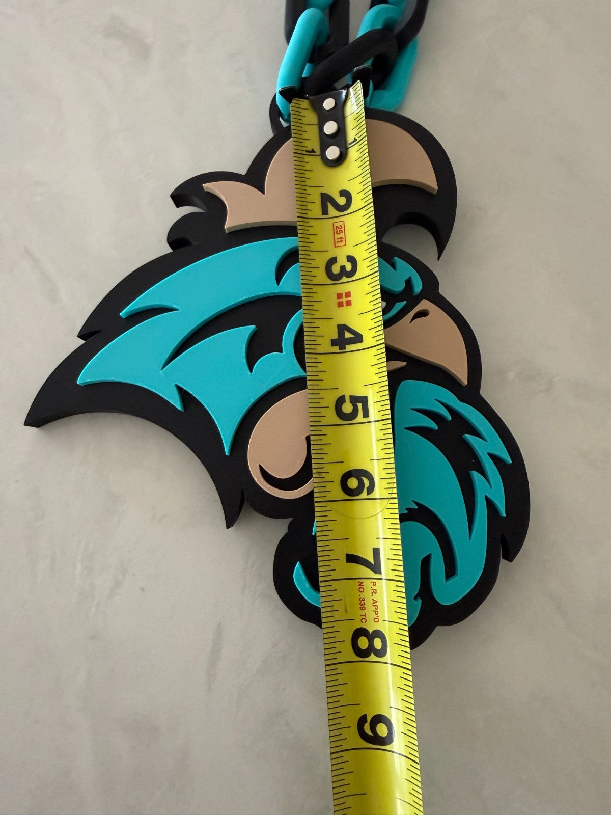 Coastal Carolina Chanticleers Oversized Fan Necklace, Hype Chain