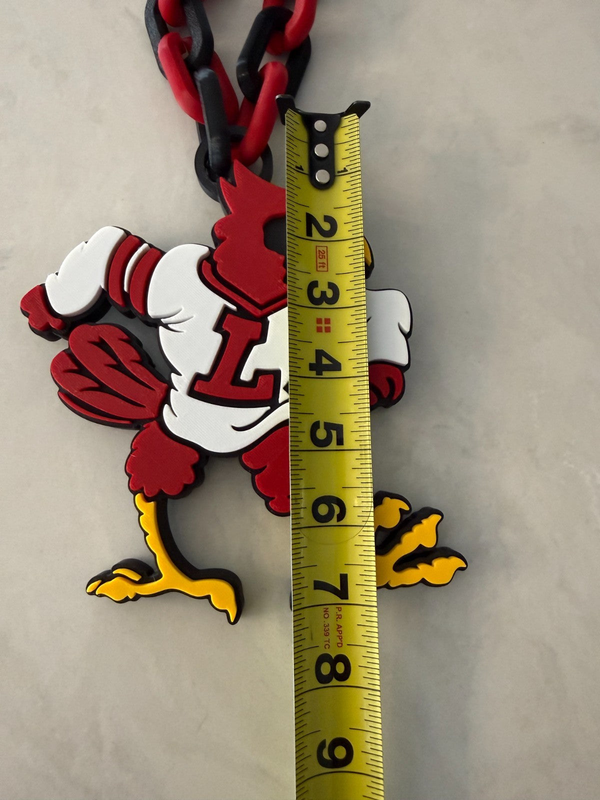 Louisville Cardinals Oversized Necklace Fan Chain Louisville First,Cards Forever