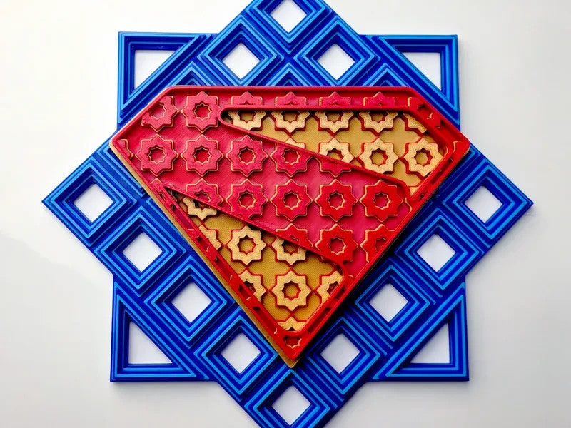 DC Comics Wall Art Or Display 3D printed Grid Mosaic