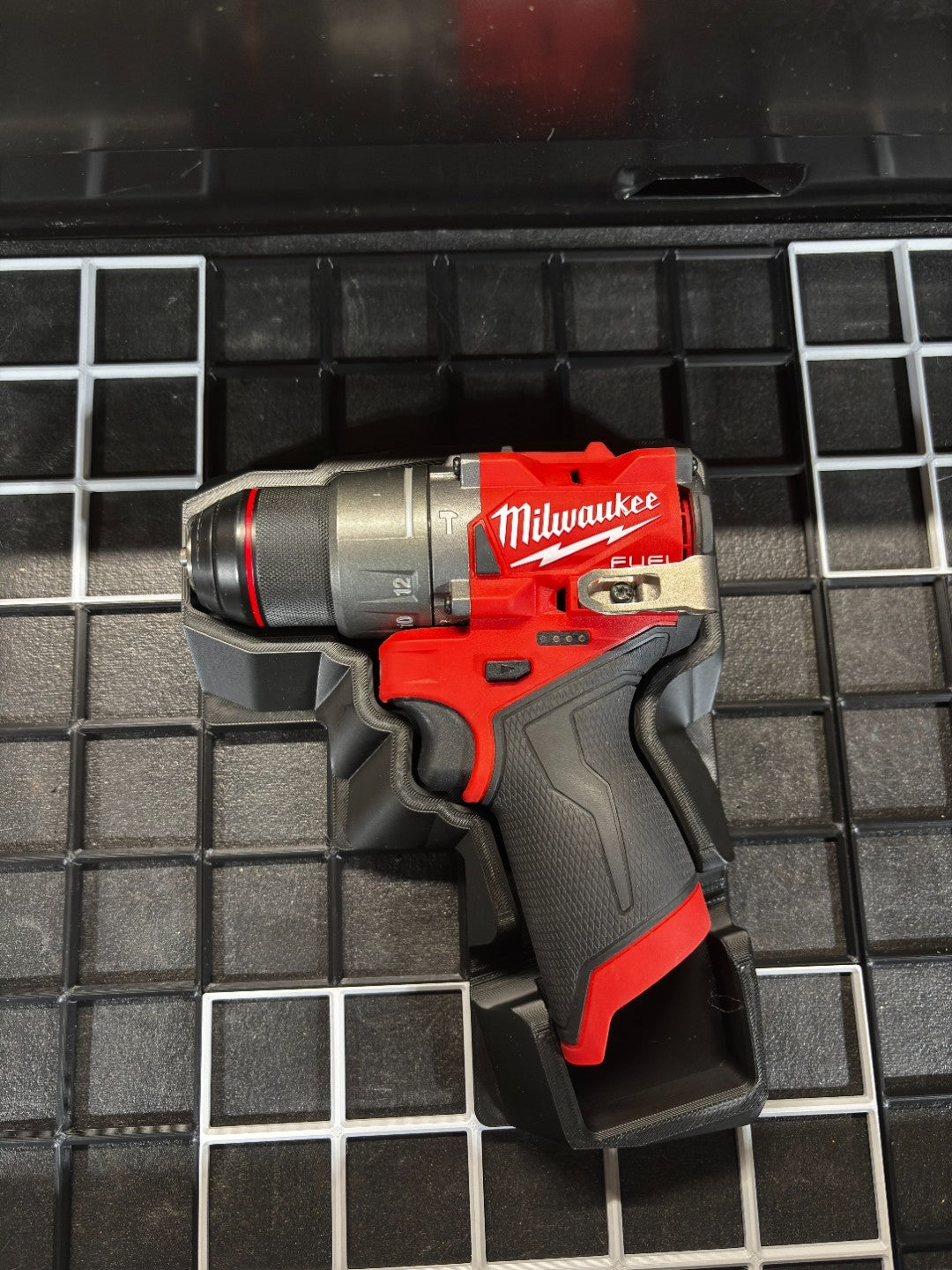 Fits Milwaukee M12 3453-20 Impact Driver Gridfinity Shadow Tray (Tray Only)