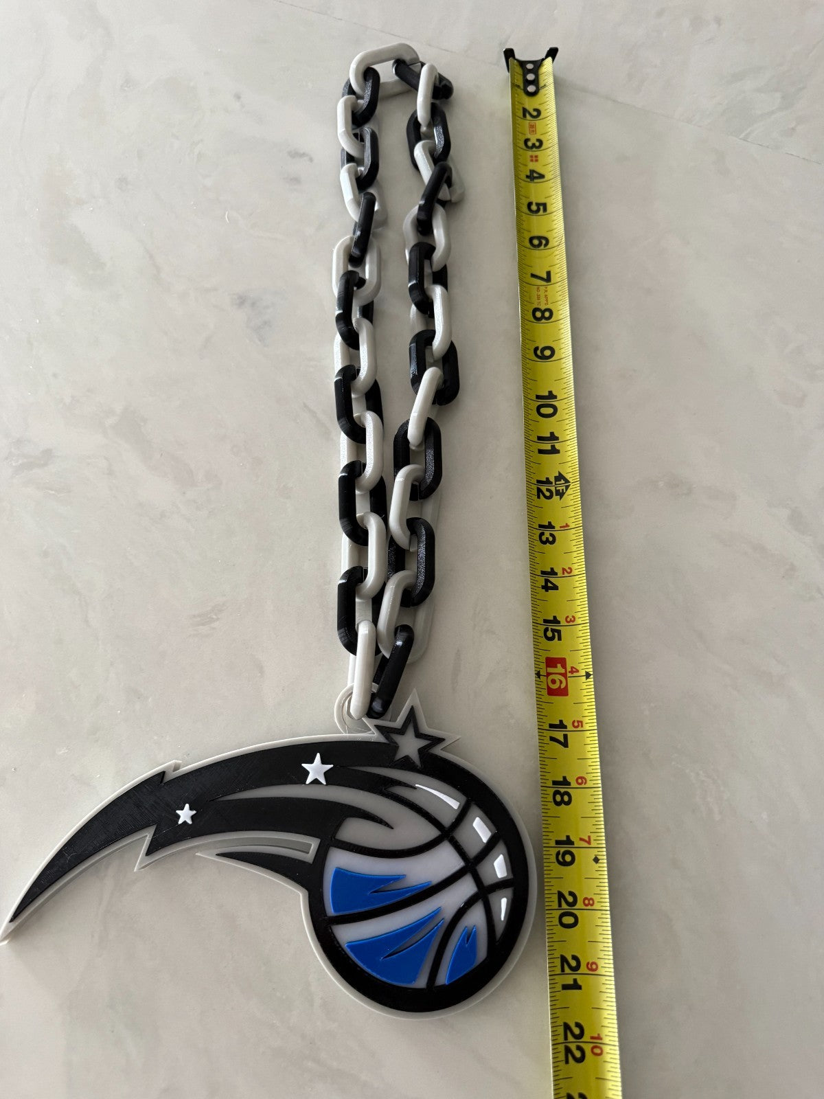 Orlando Magic Oversized Logo Necklace, Pendant Handmade 3D Printed