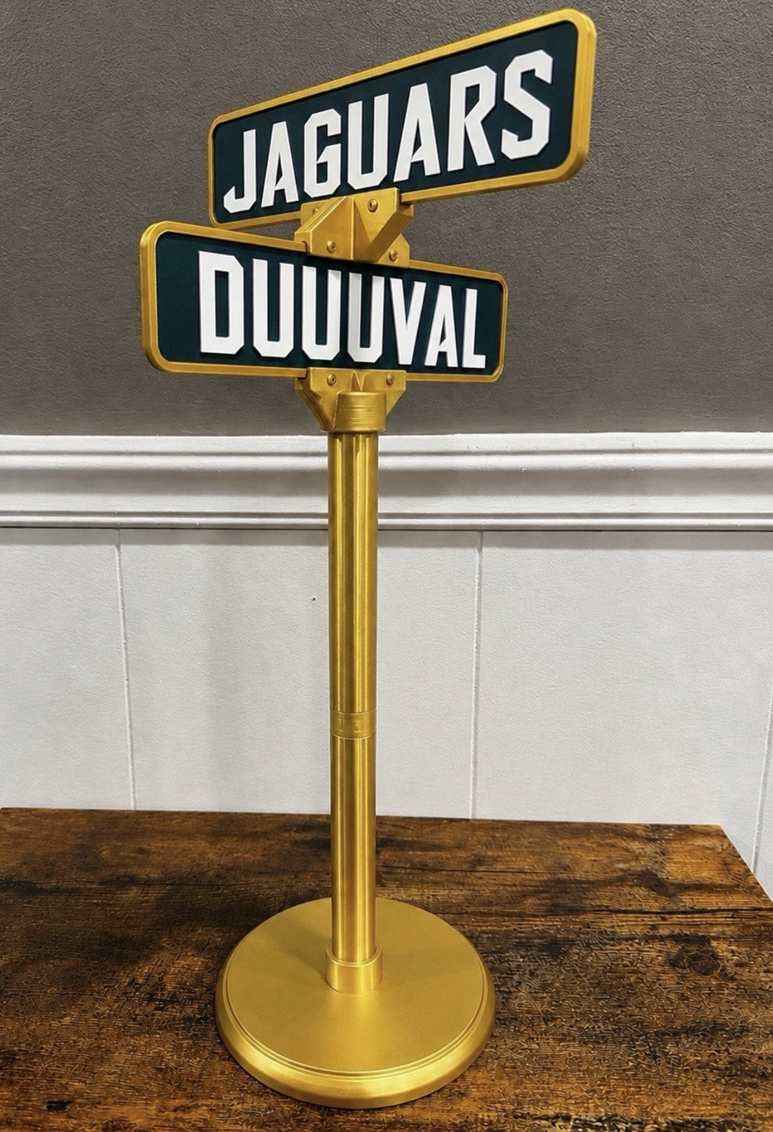 Jacksonville Jaguars Duval Street Sign Office Decor Man Cave Shelf Display Gift