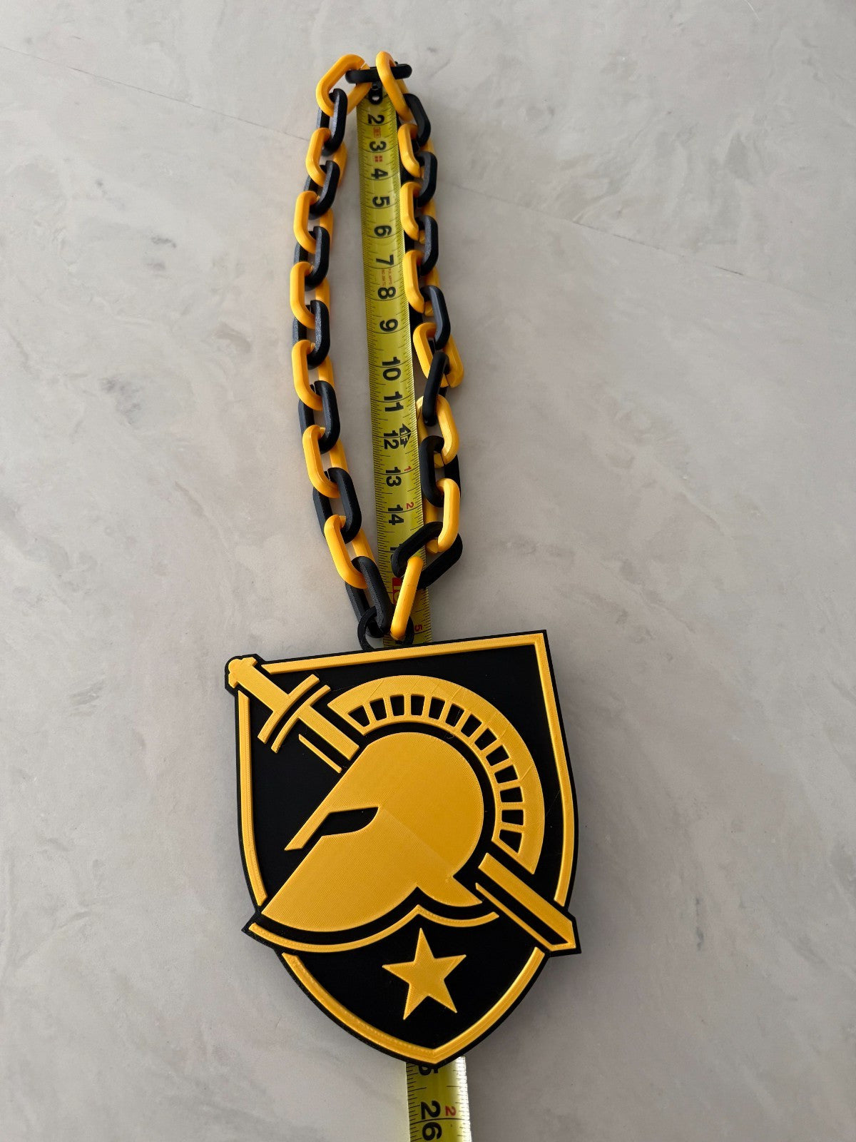 Army Black Knights Necklace Turnover Chain HandMade 3D printed