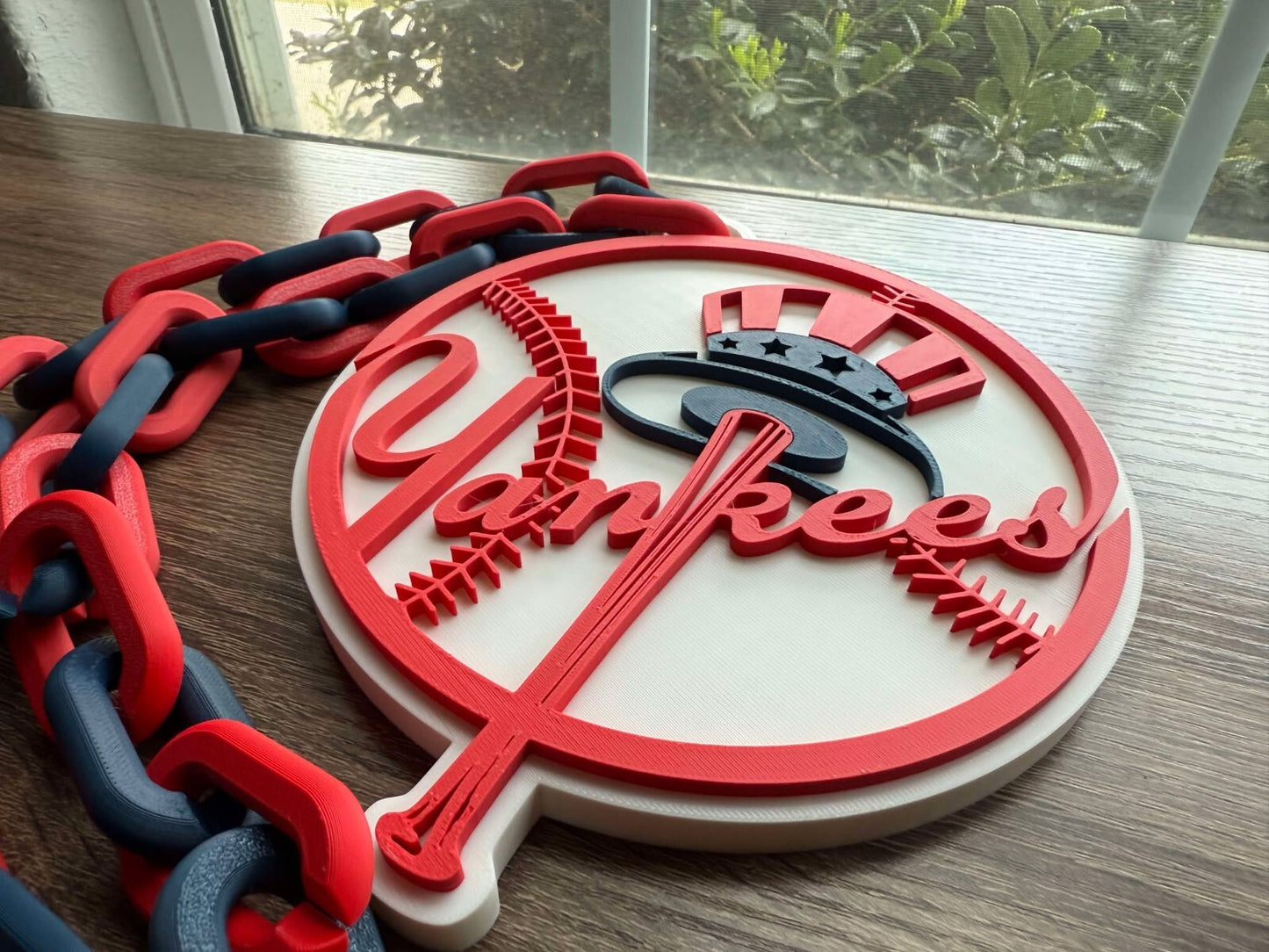 New York Yankees 3D Printed Hype Chain, Sports Necklace [Made To Order]