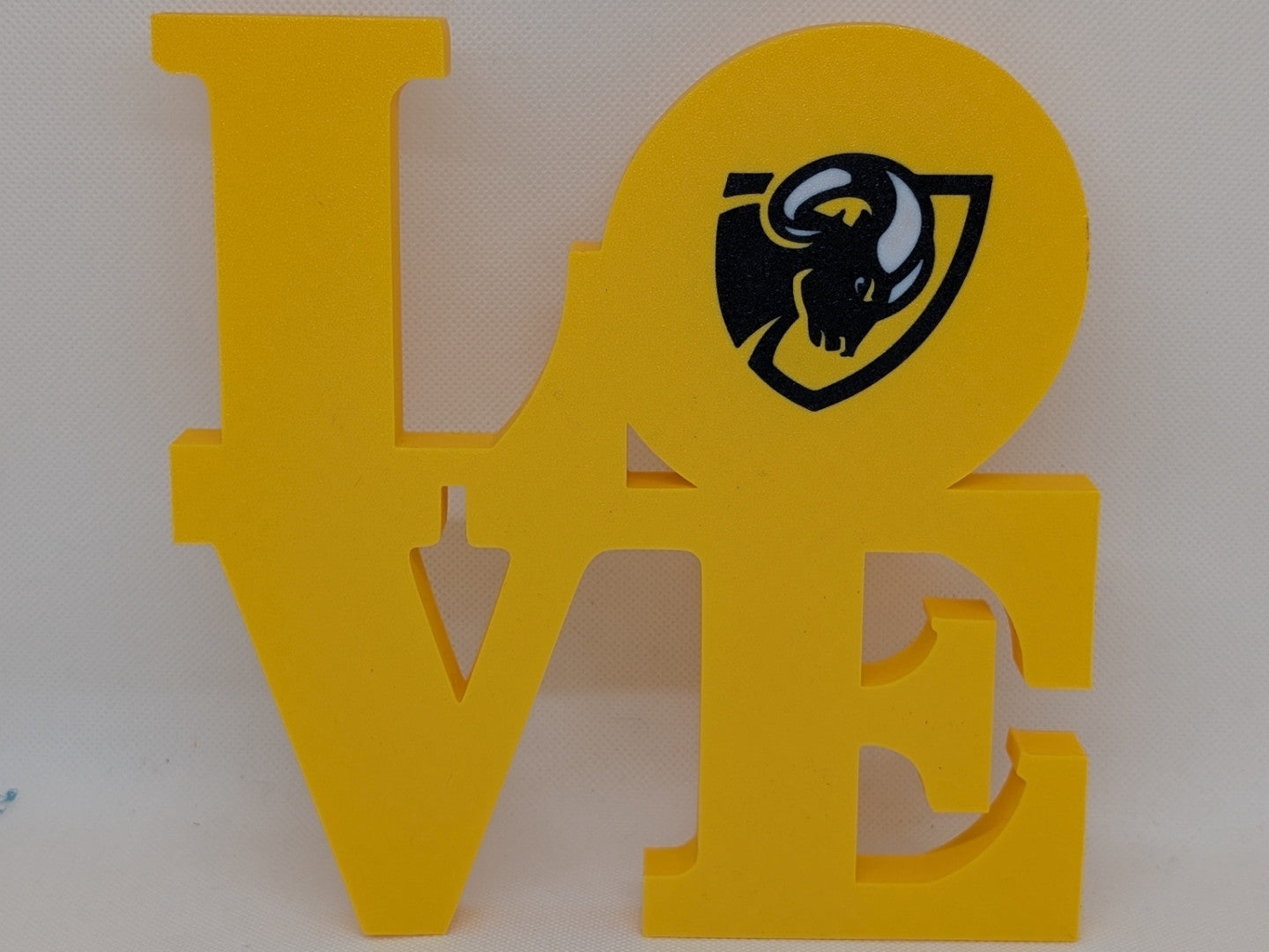 Virginia Commonwealth University VCU Rams Love 3D Printed Wall Sign